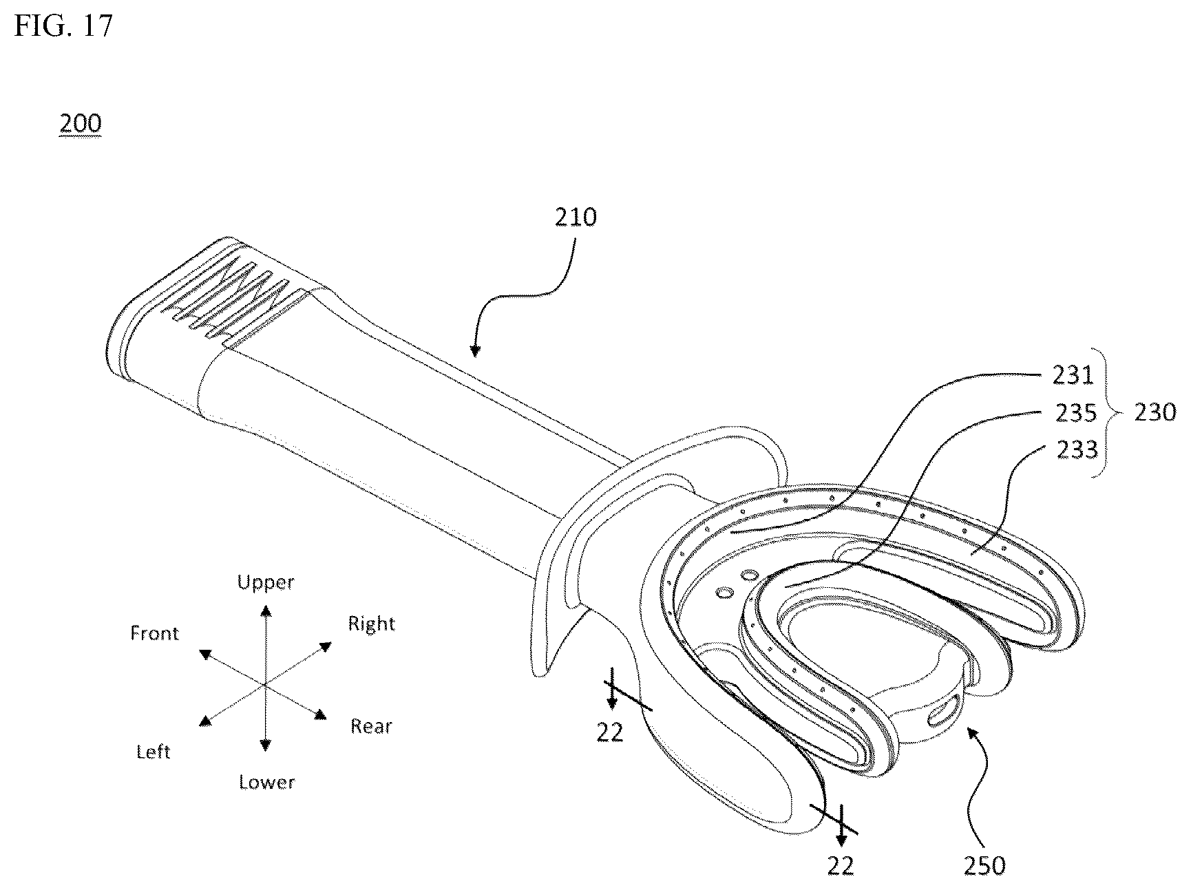 Patent US12376947 Figure 17 – Oral cavity cleaner for automatically sucking contaminated water for washing oral cavity