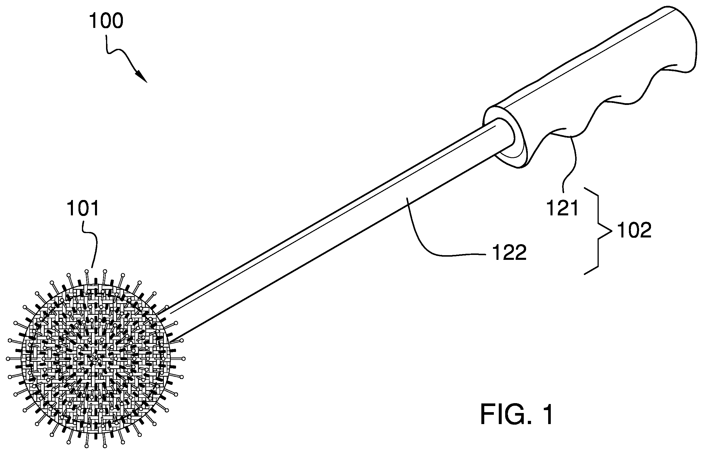 Patent US12376952 Figure 1 – Teeth cleaning dog chew toy