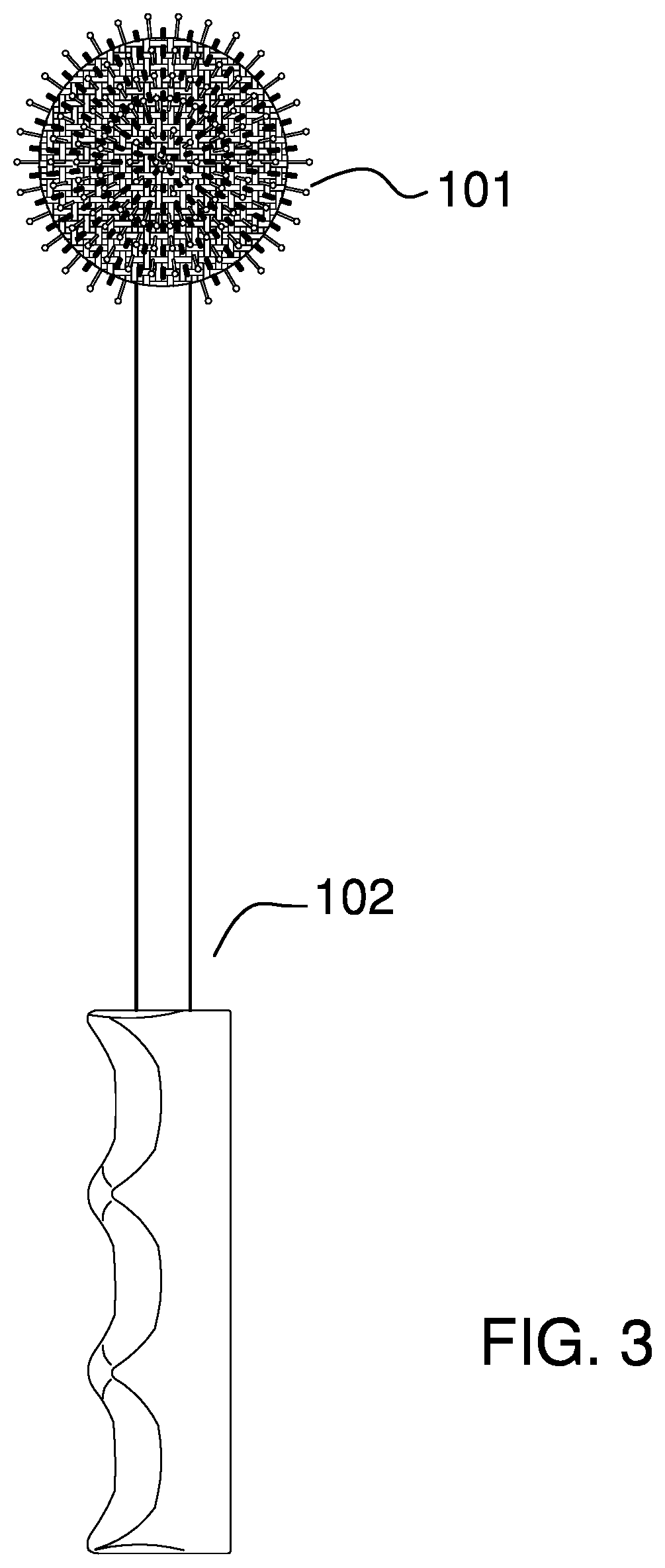 Patent US12376952 Figure 3 – Teeth cleaning dog chew toy