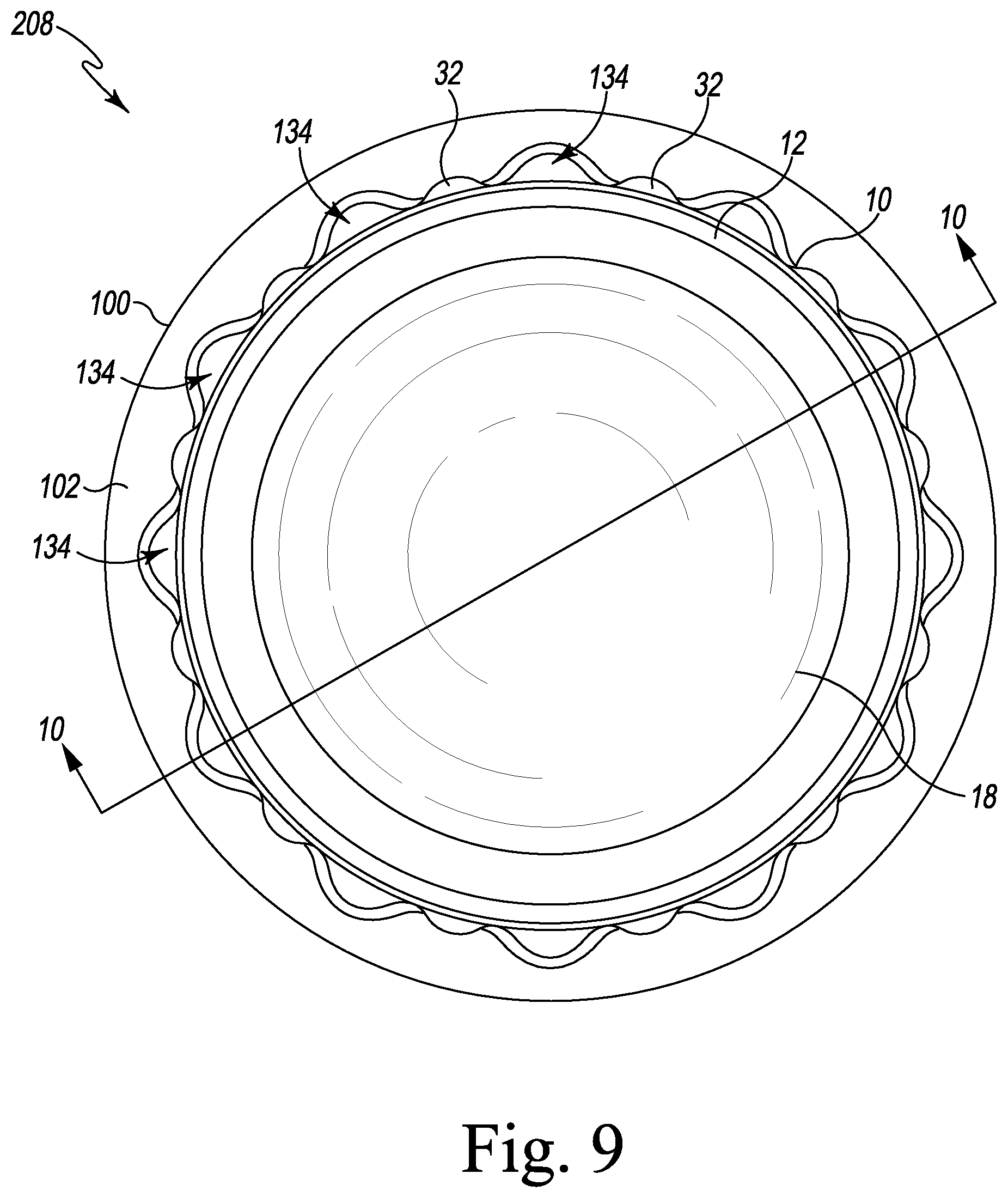 Patent US12376964 Figure 9 – Apparatus and method for locking an acetabular liner to an acetabular cup
