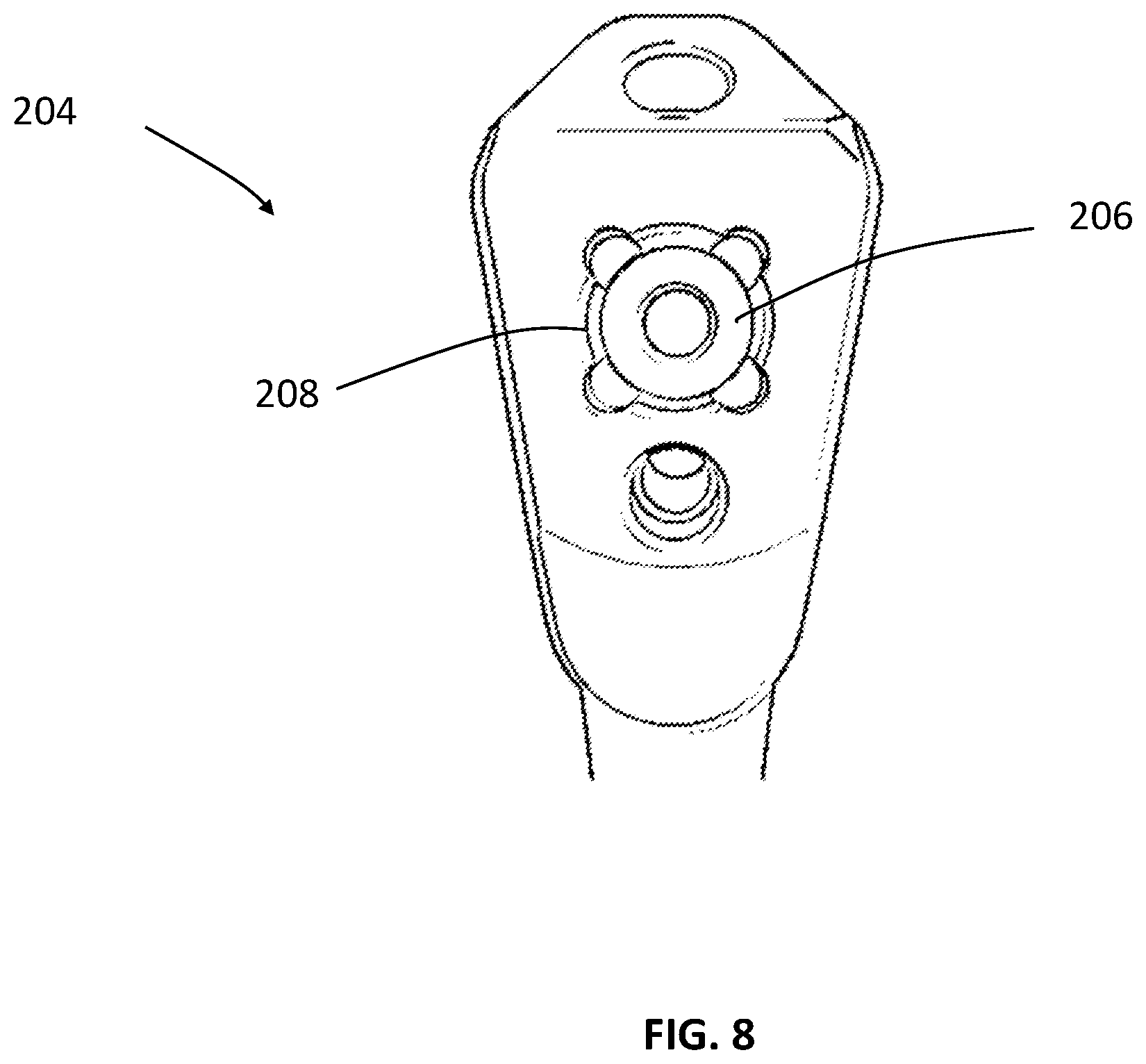 Patent US12376965 Figure 8 – Shoulder trial with flexure