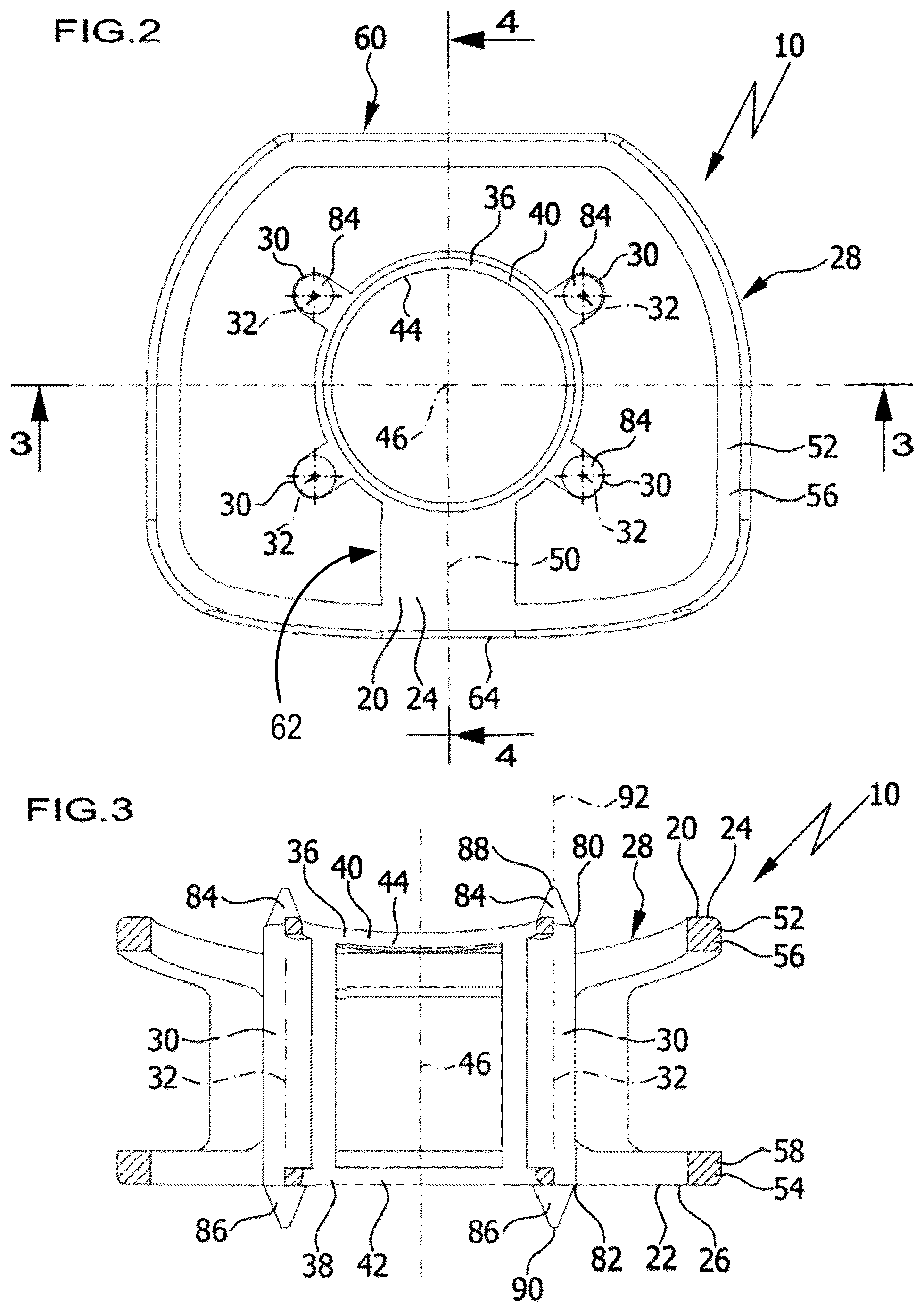 Patent US12376966 Figure 2 – Intervertebral implant