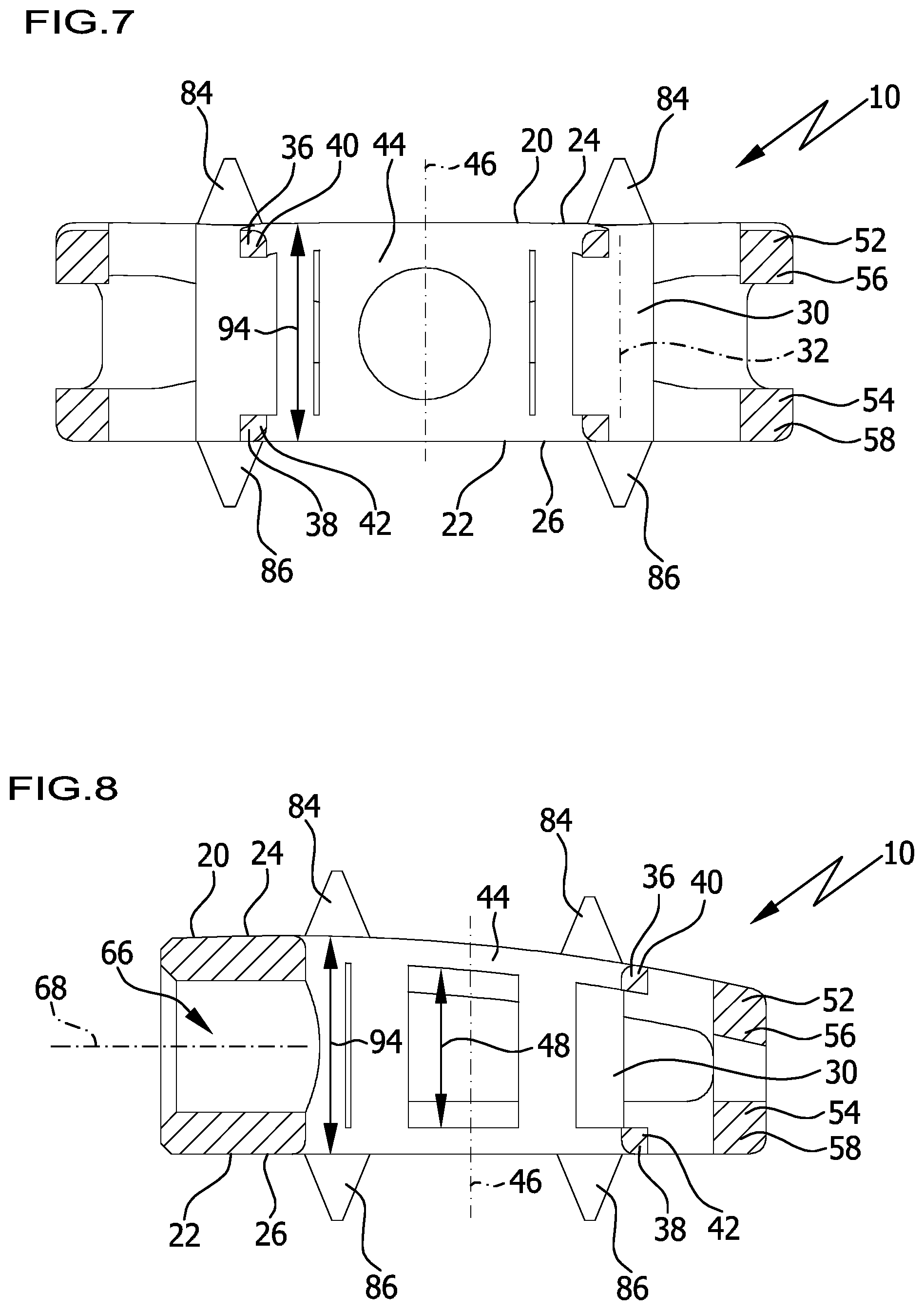 Patent US12376966 Figure 5 – Intervertebral implant