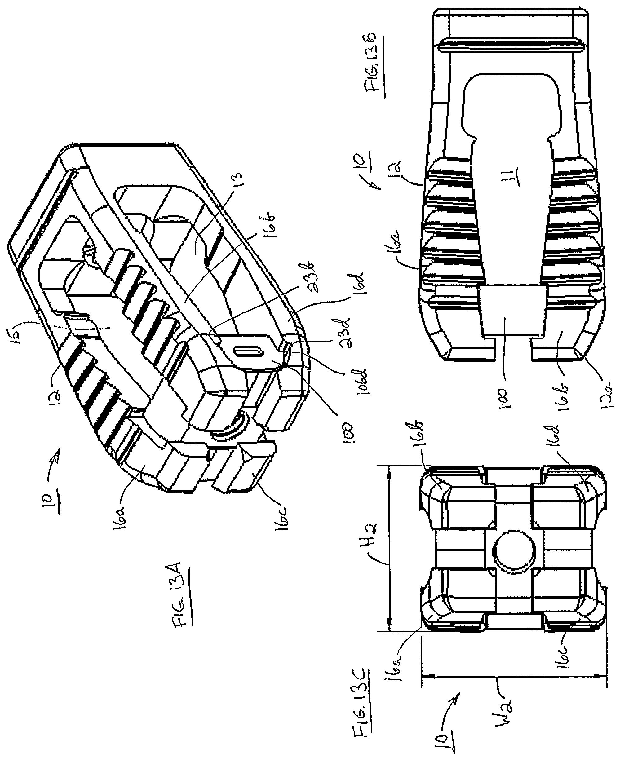 Patent US12376969 Figure 13 – Interbody fusion device comprising textured surfaces