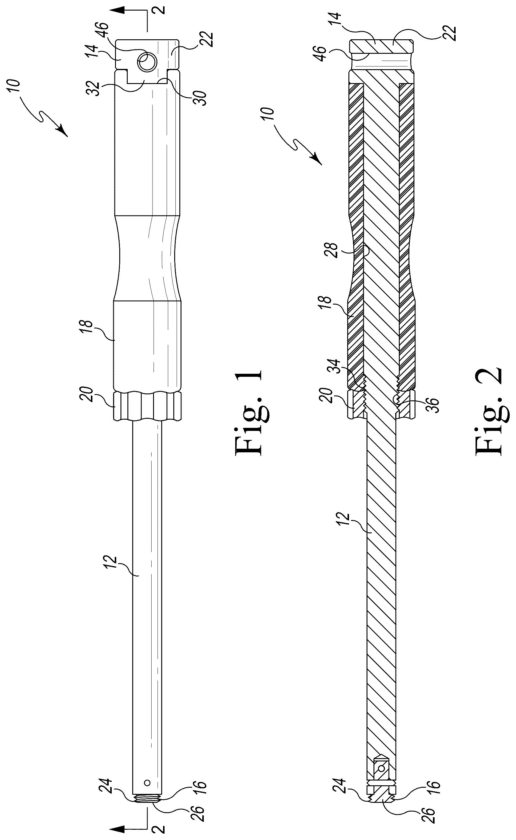 Patent US12376970 Figure 1 – Implant insertion tool for implanting an acetabular component and associated surgical method