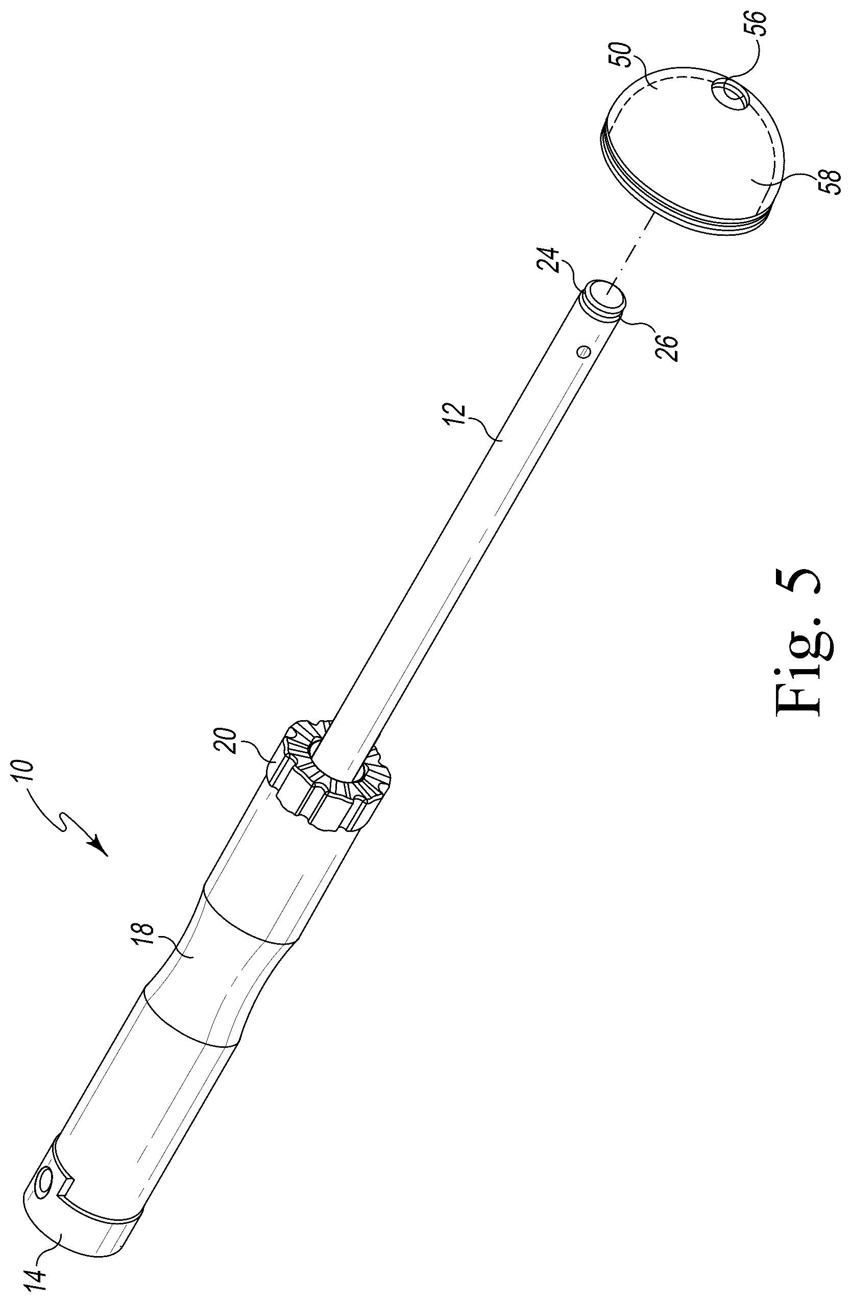 Patent US12376970 Figure 4 – Implant insertion tool for implanting an acetabular component and associated surgical method