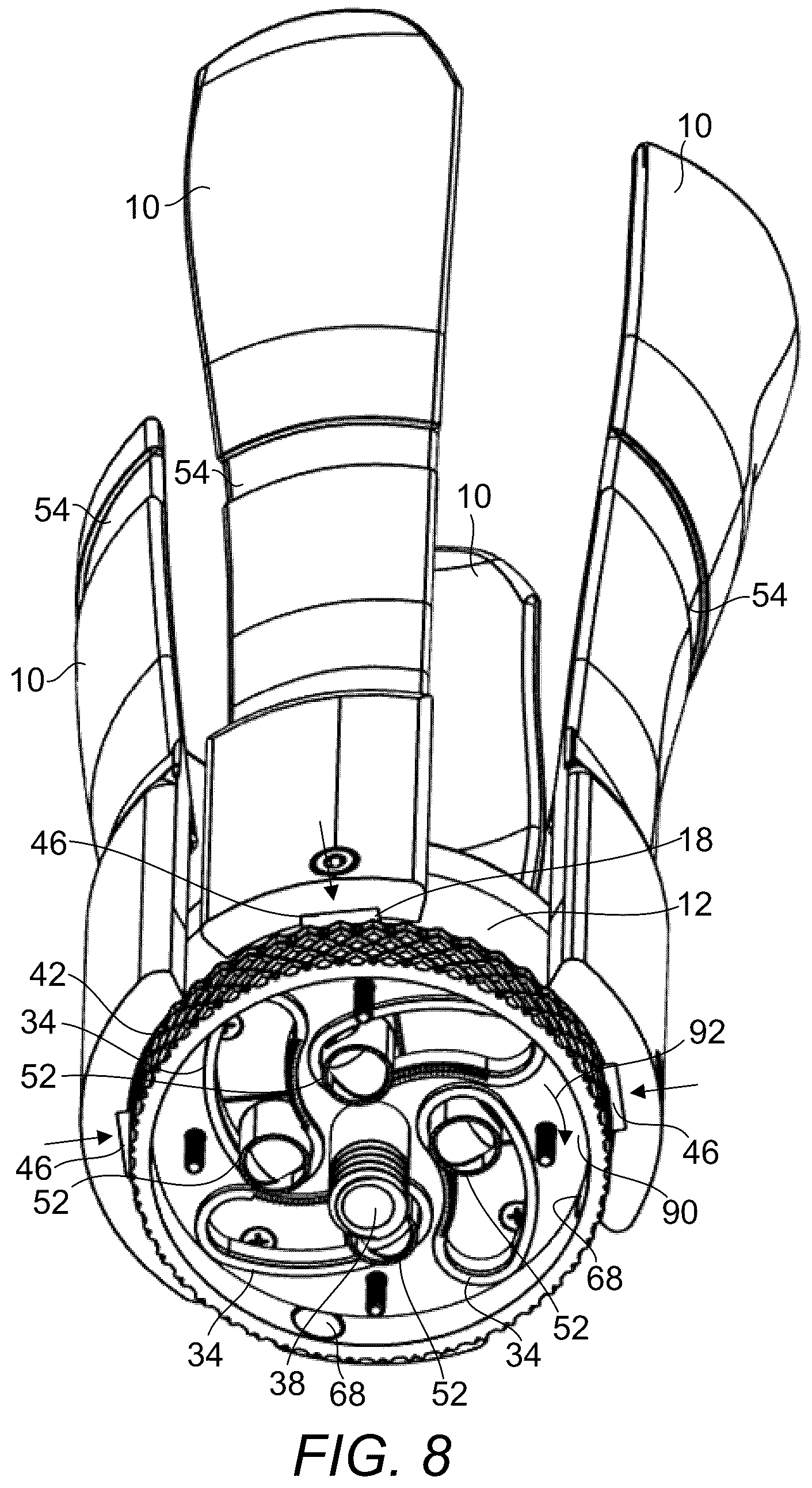 Patent US12376976 Figure 8 – Prosthetic socket