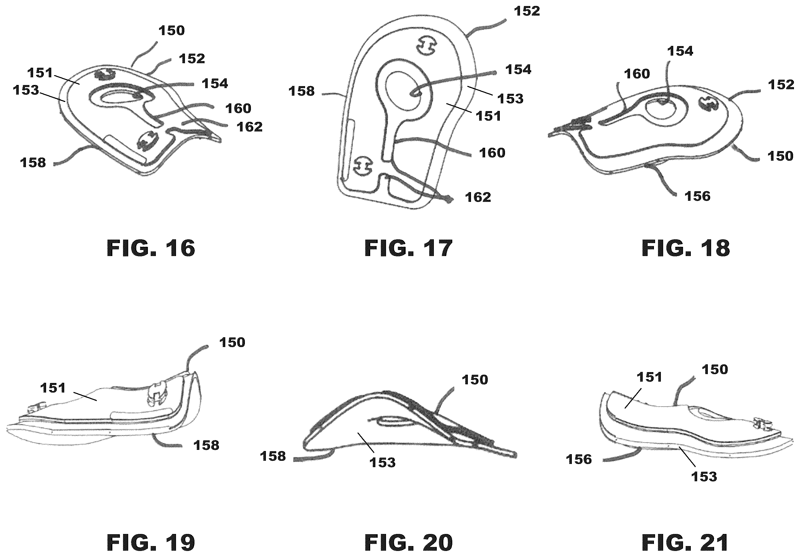 Patent US12376981 Figure 4 – Universal dynamic athletic ankle brace and add-on interior stirrup support system