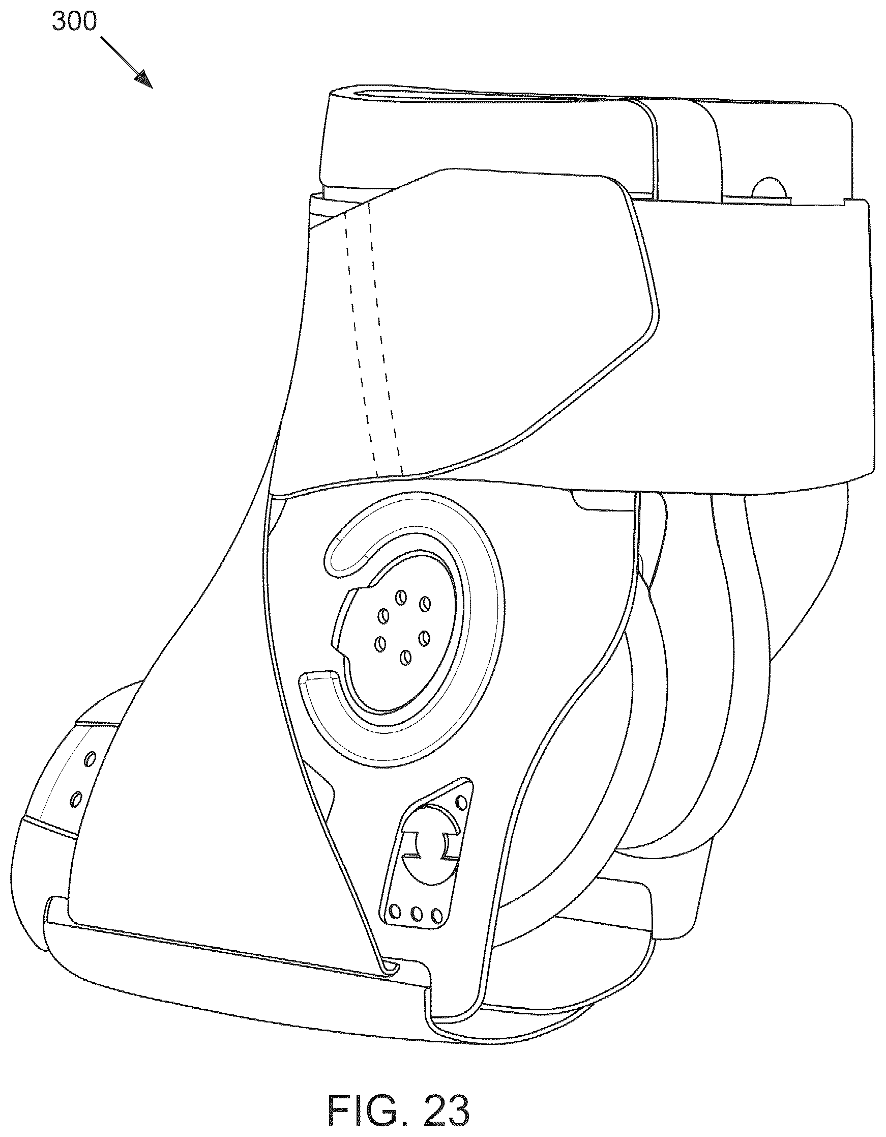 Patent US12376981 Figure 6 – Universal dynamic athletic ankle brace and add-on interior stirrup support system