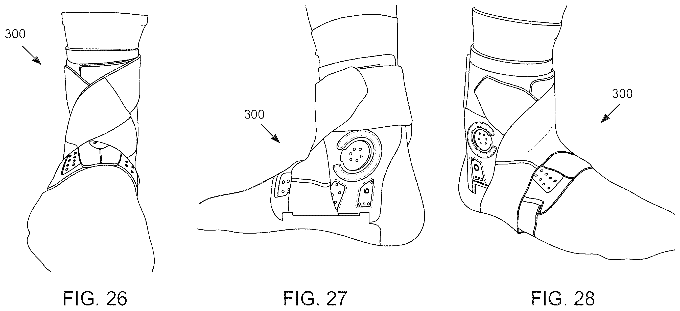 Patent US12376981 Figure 9 – Universal dynamic athletic ankle brace and add-on interior stirrup support system