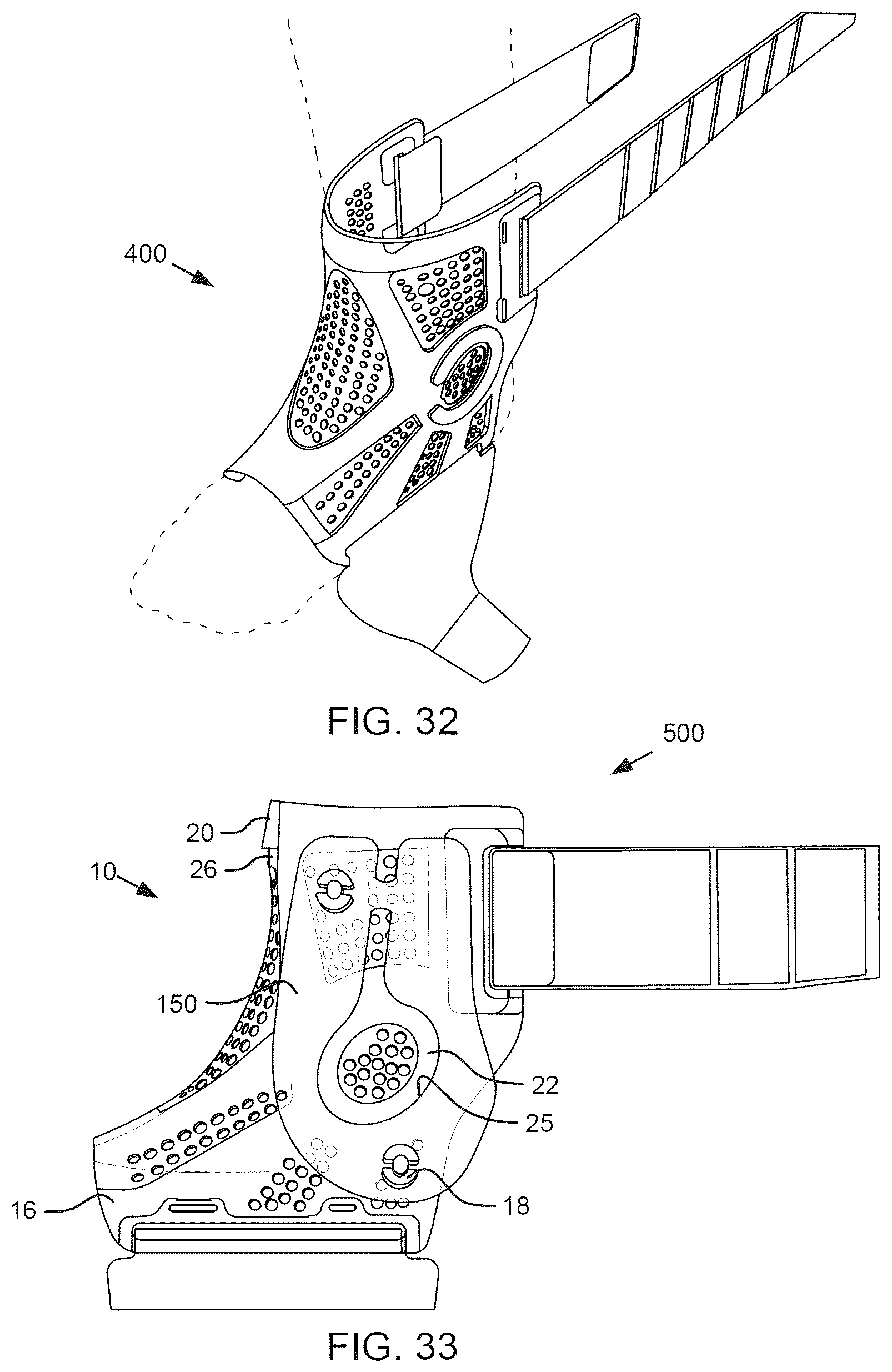 Patent US12376981 Figure 11 – Universal dynamic athletic ankle brace and add-on interior stirrup support system