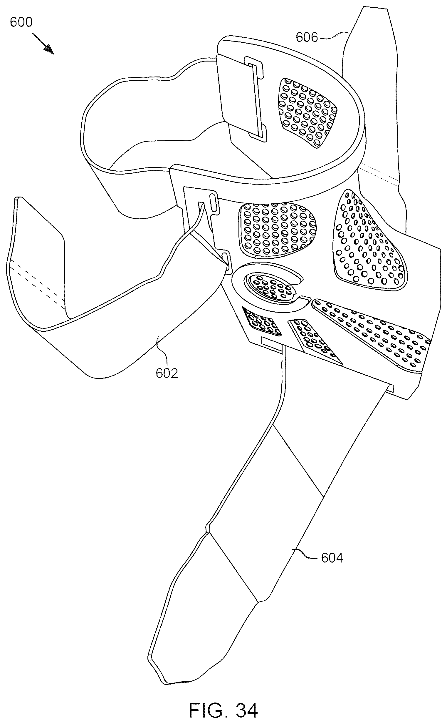 Patent US12376981 Figure 12 – Universal dynamic athletic ankle brace and add-on interior stirrup support system
