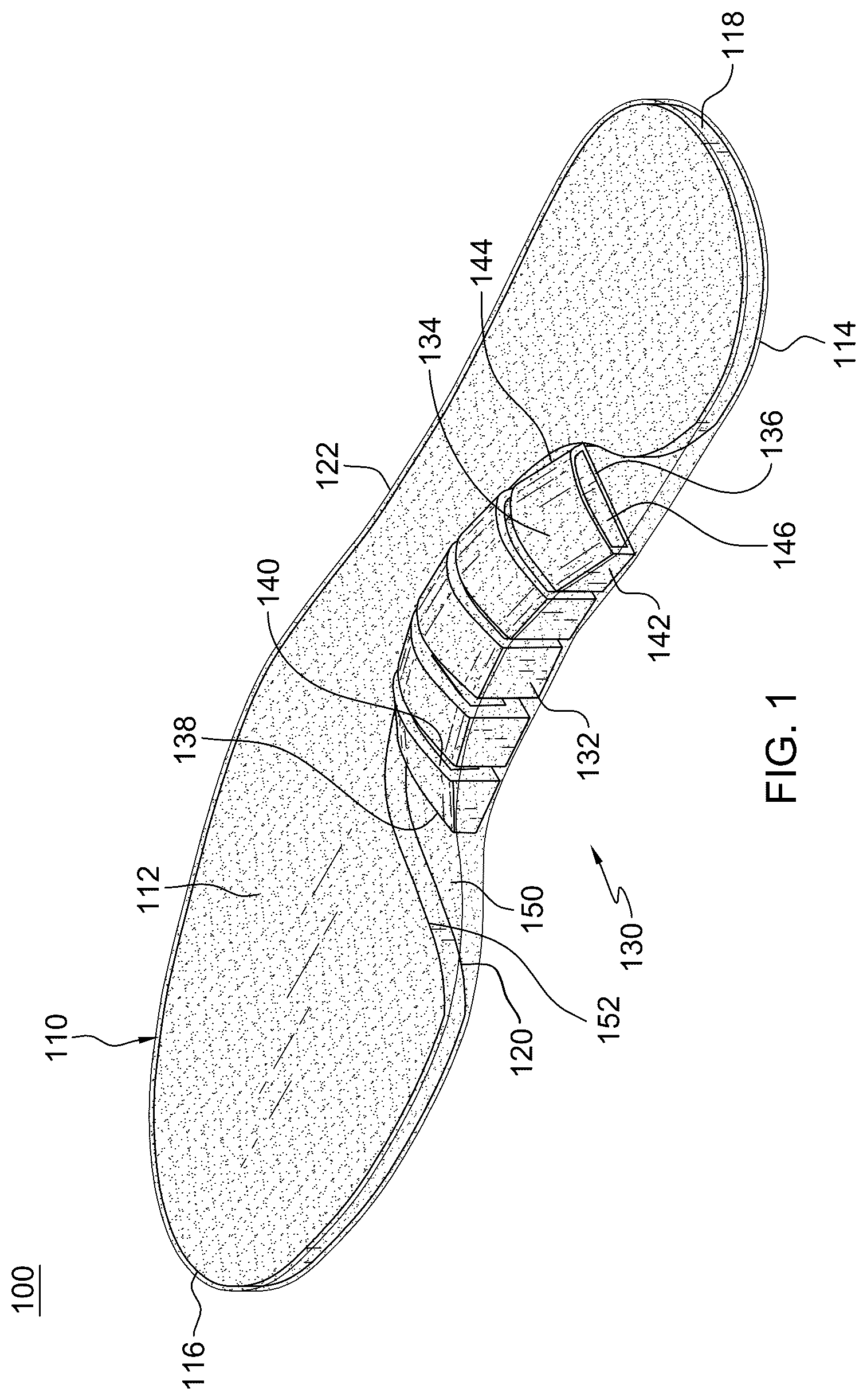 Patent US12376983 Figure 1 – Orthotic arch support devices and methods of use