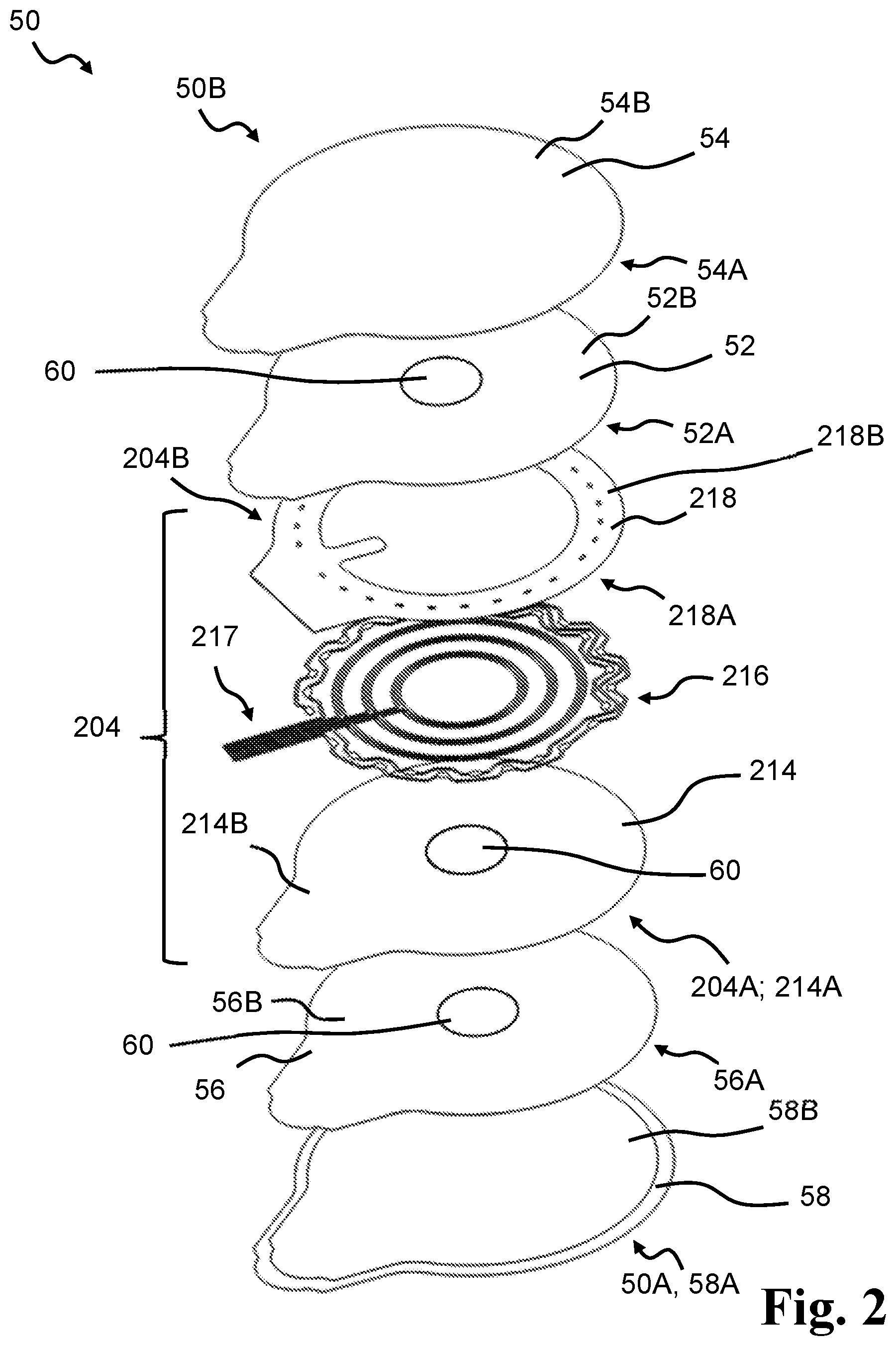 Patent US12376984 Figure 2 – Stomal sensor patch
