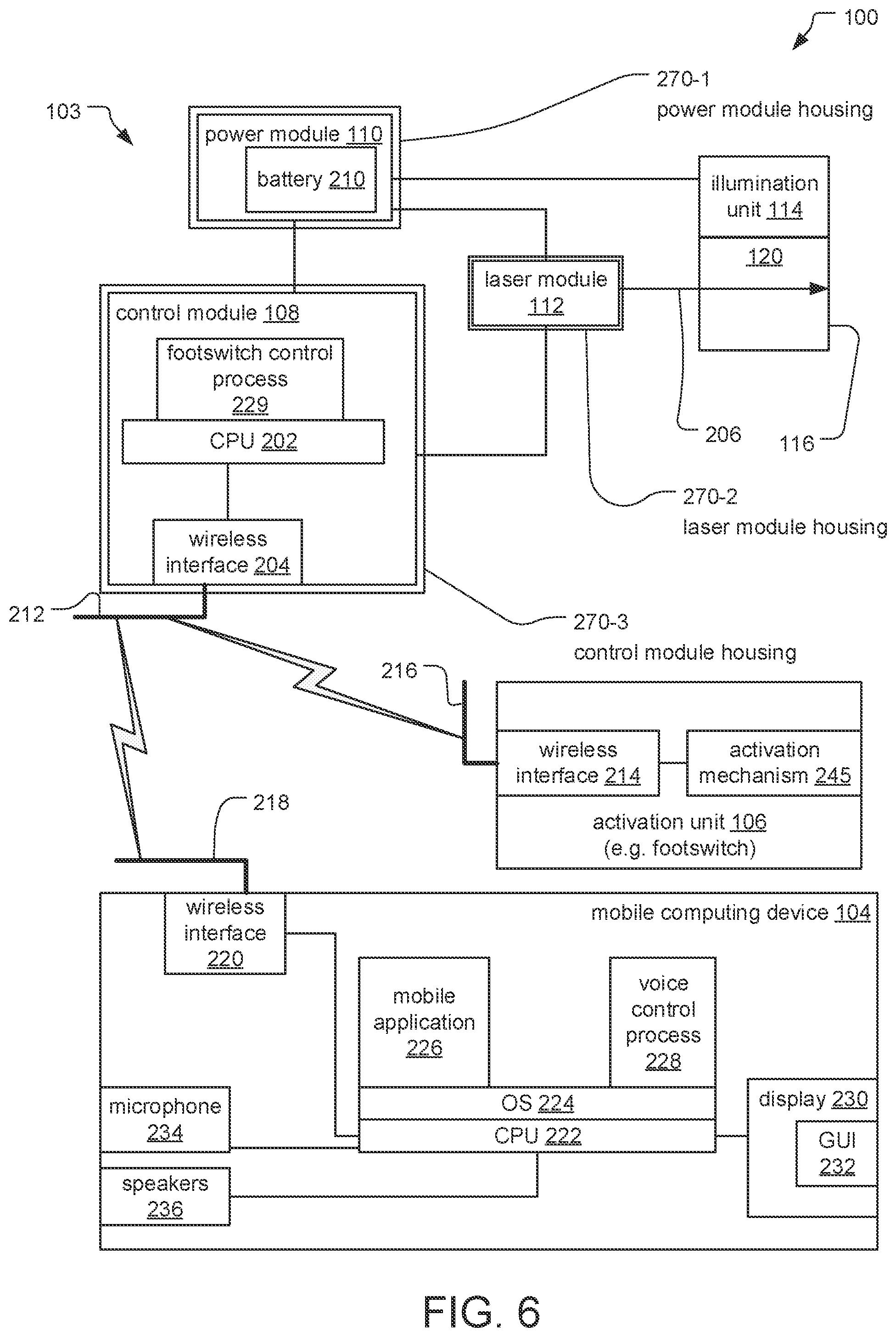 Patent US12376994 Figure 6 – Body mounted laser indirect ophthalmoscope (LIO) system