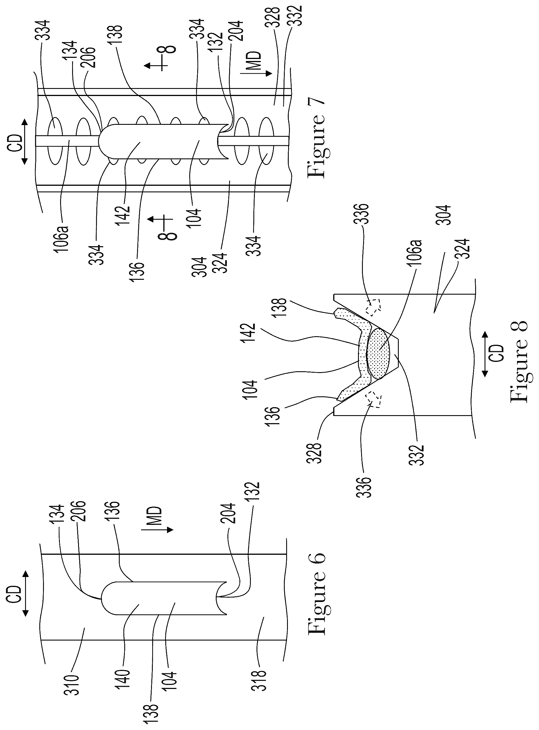 Patent US12376998 Figure 8 – Method and apparatus for making tampons