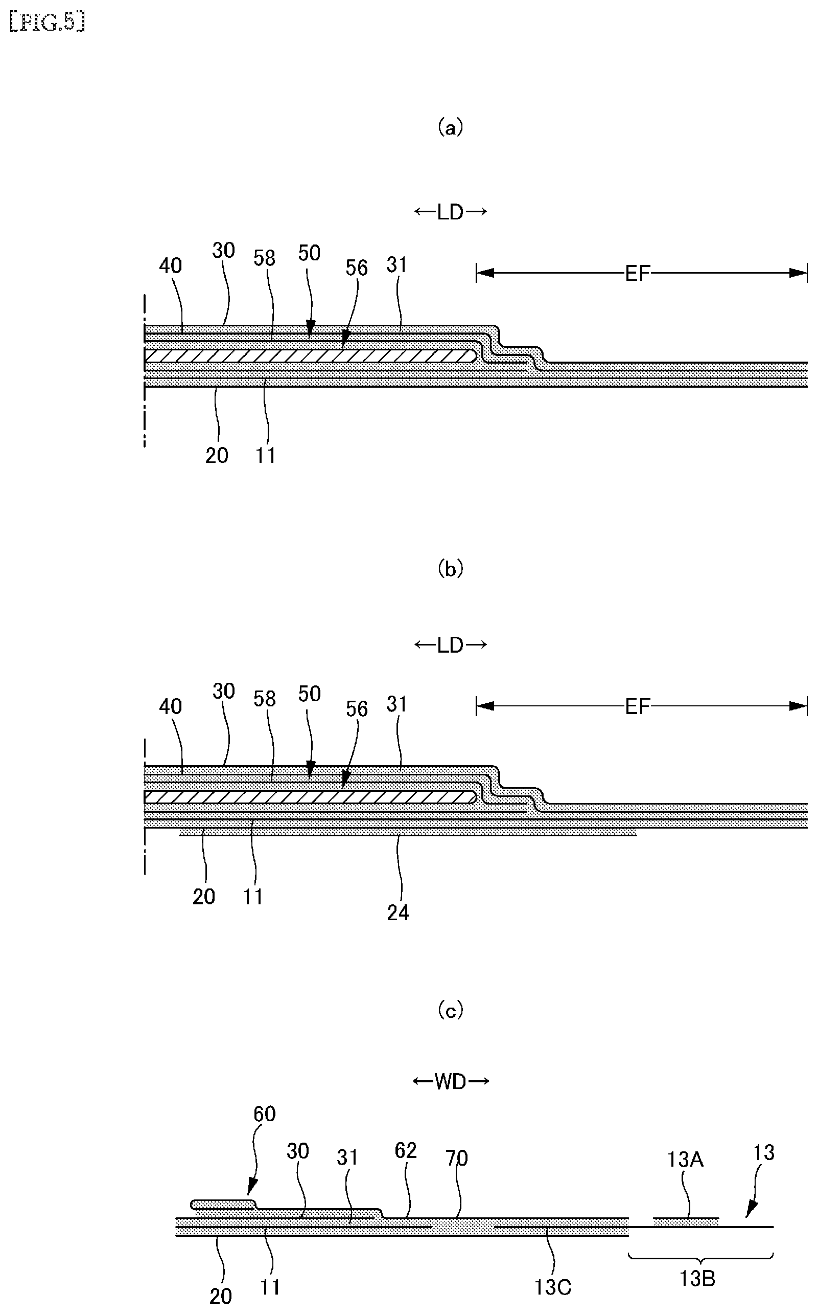 Patent US12377002 Figure 5 – Disposable wearing article