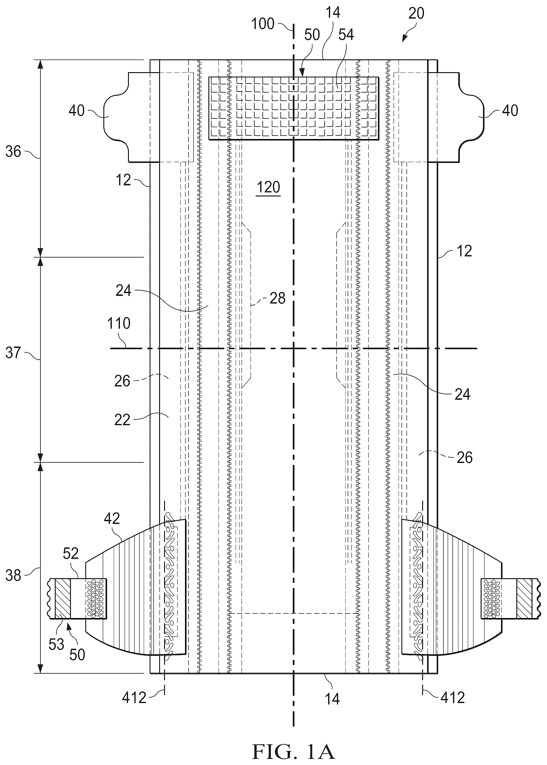 Patent US12377003 Figure 1 – Absorbent article with extensible ears
