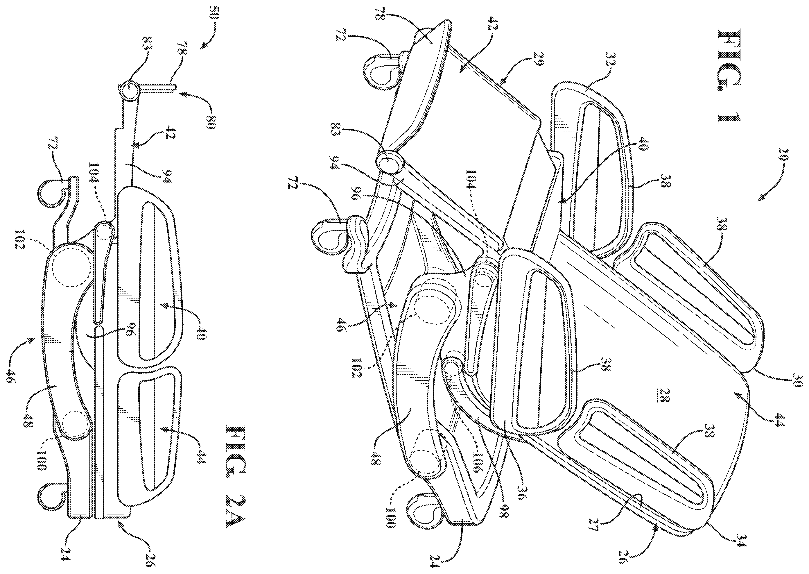 Patent US12377004 Figure 1 – Patient support systems with a chair configuration and a stowable foot section