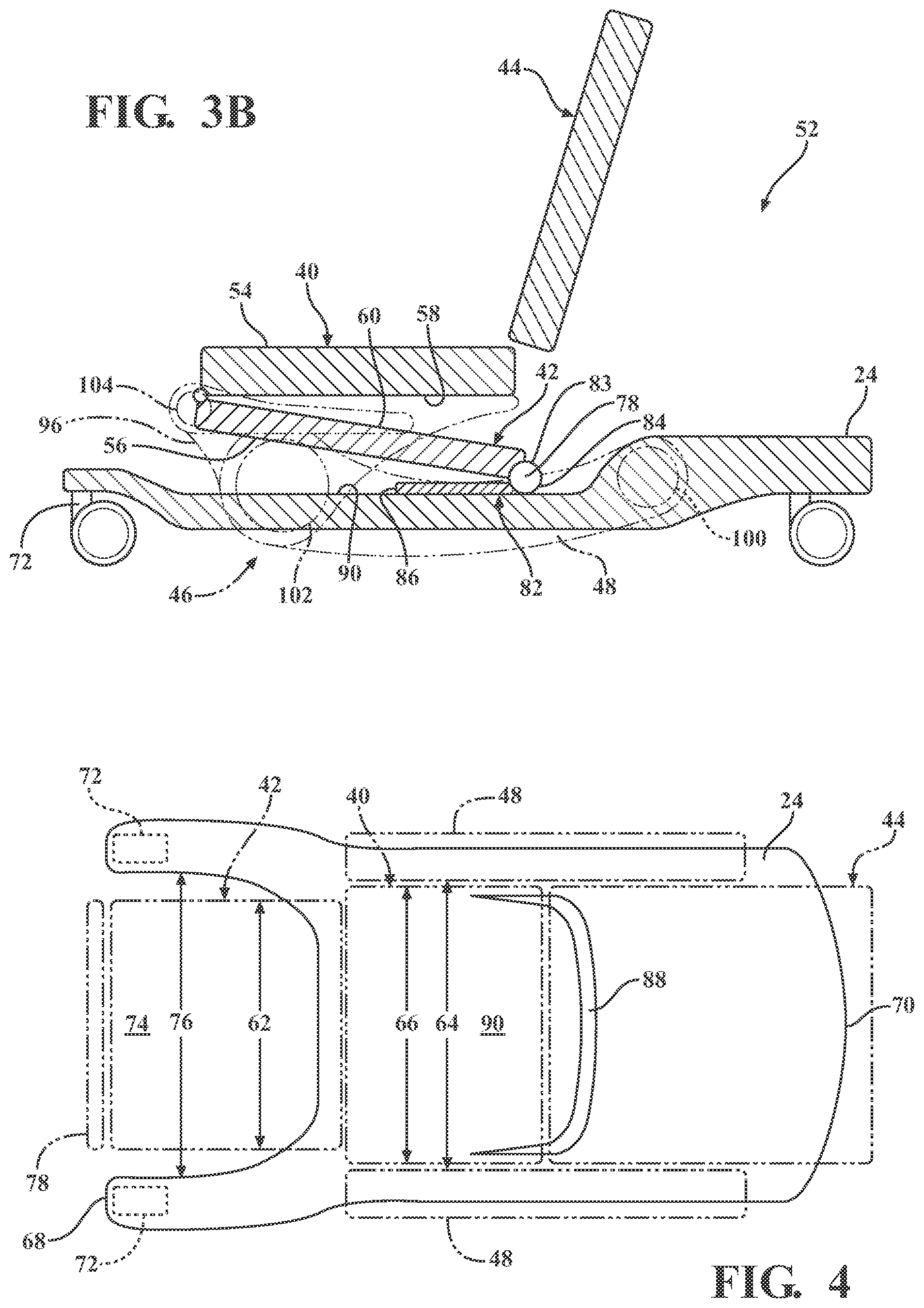 Patent US12377004 Figure 3 – Patient support systems with a chair configuration and a stowable foot section