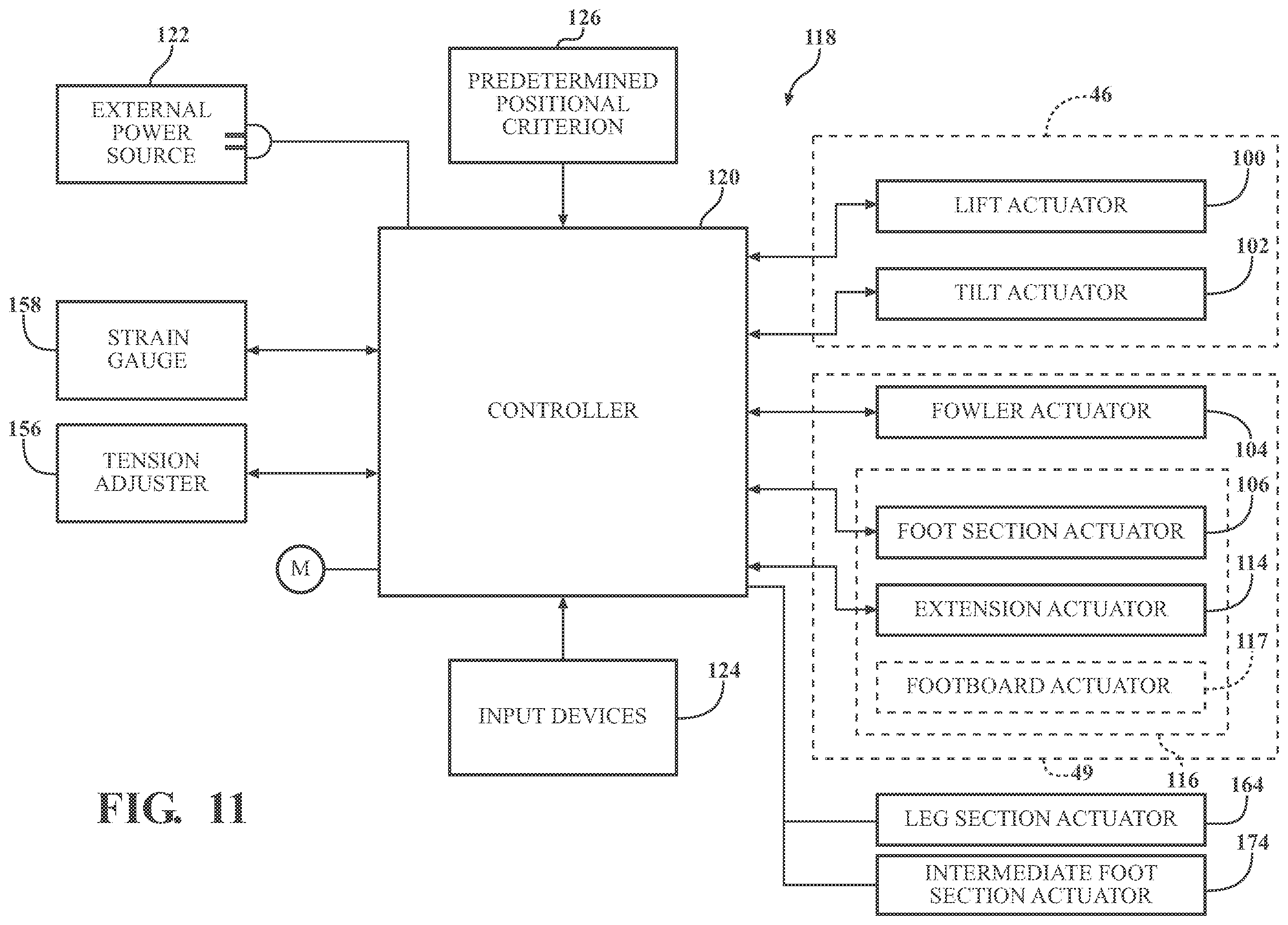 Patent US12377004 Figure 9 – Patient support systems with a chair configuration and a stowable foot section