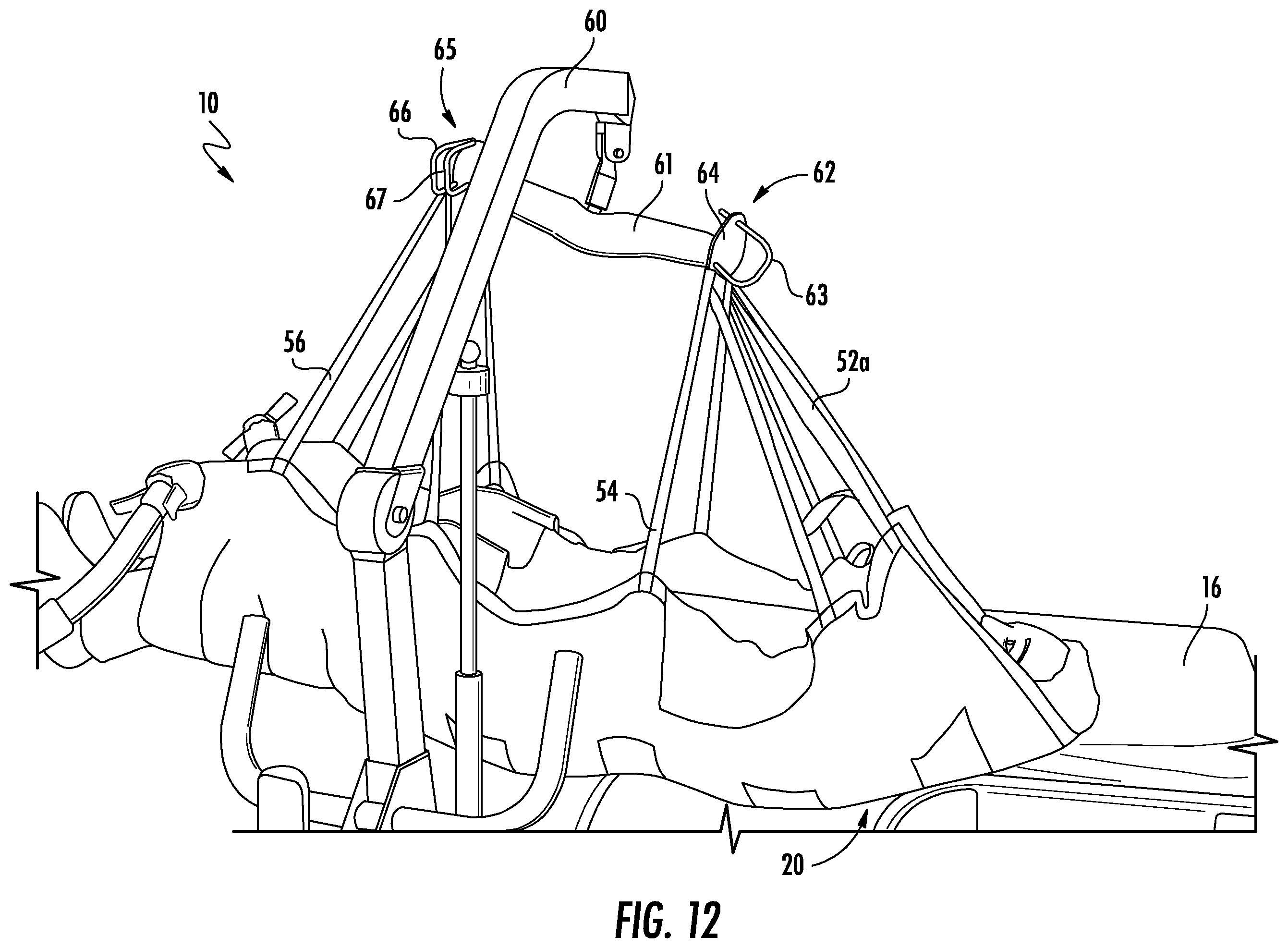 Patent US12377006 Figure 11 – Systems and methods for lifting and positioning a patient