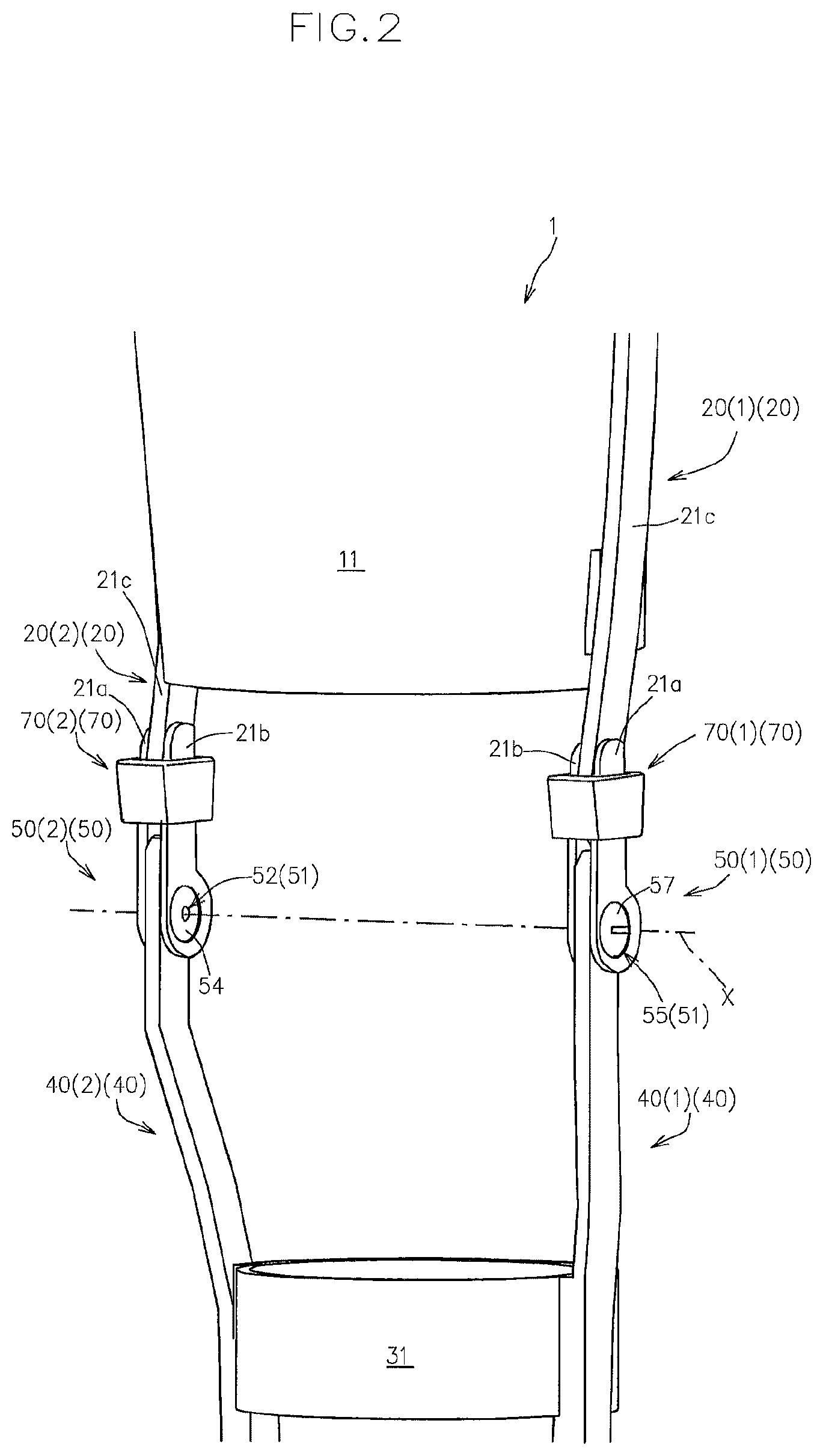 Patent US12377007 Figure 2 – Gait motion assisting apparatus