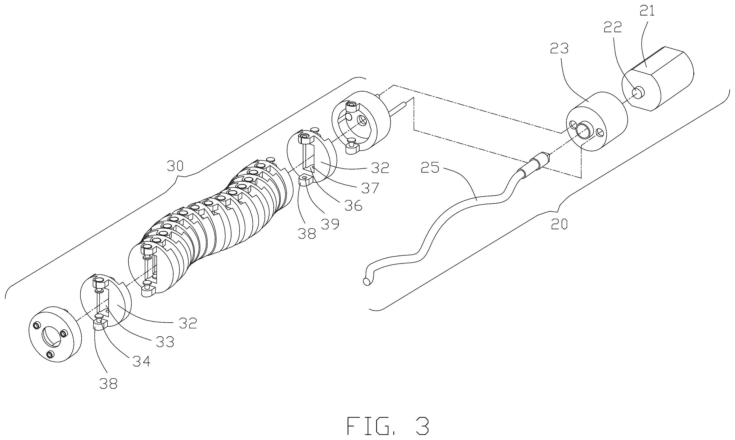 Patent US12377014 Figure 3 – Massage device