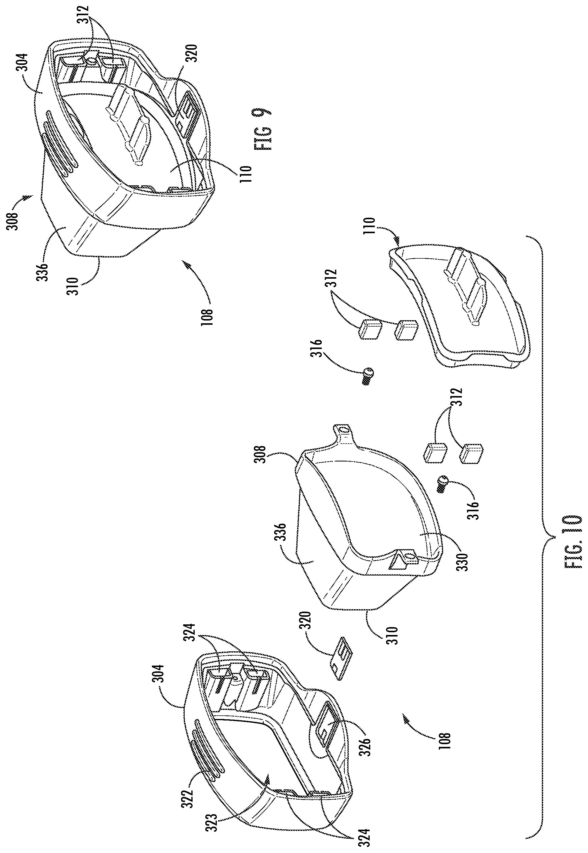 Patent US12377017 Figure 9 – Handheld focused extracorporeal shock wave therapy device, kit, and method