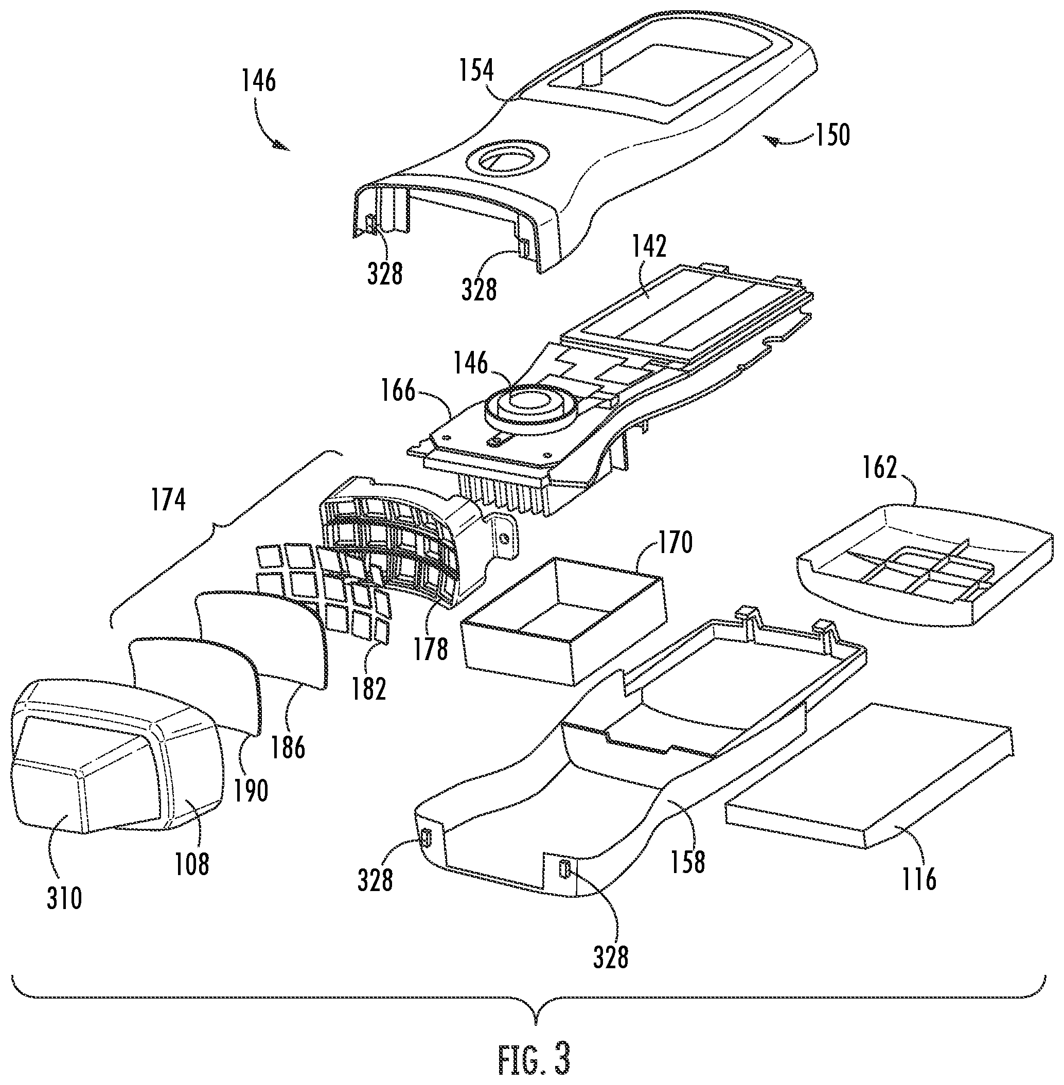 Patent US12377018 Figure 4 – Handheld focused extracorporeal shock wave therapy device, kit, and method