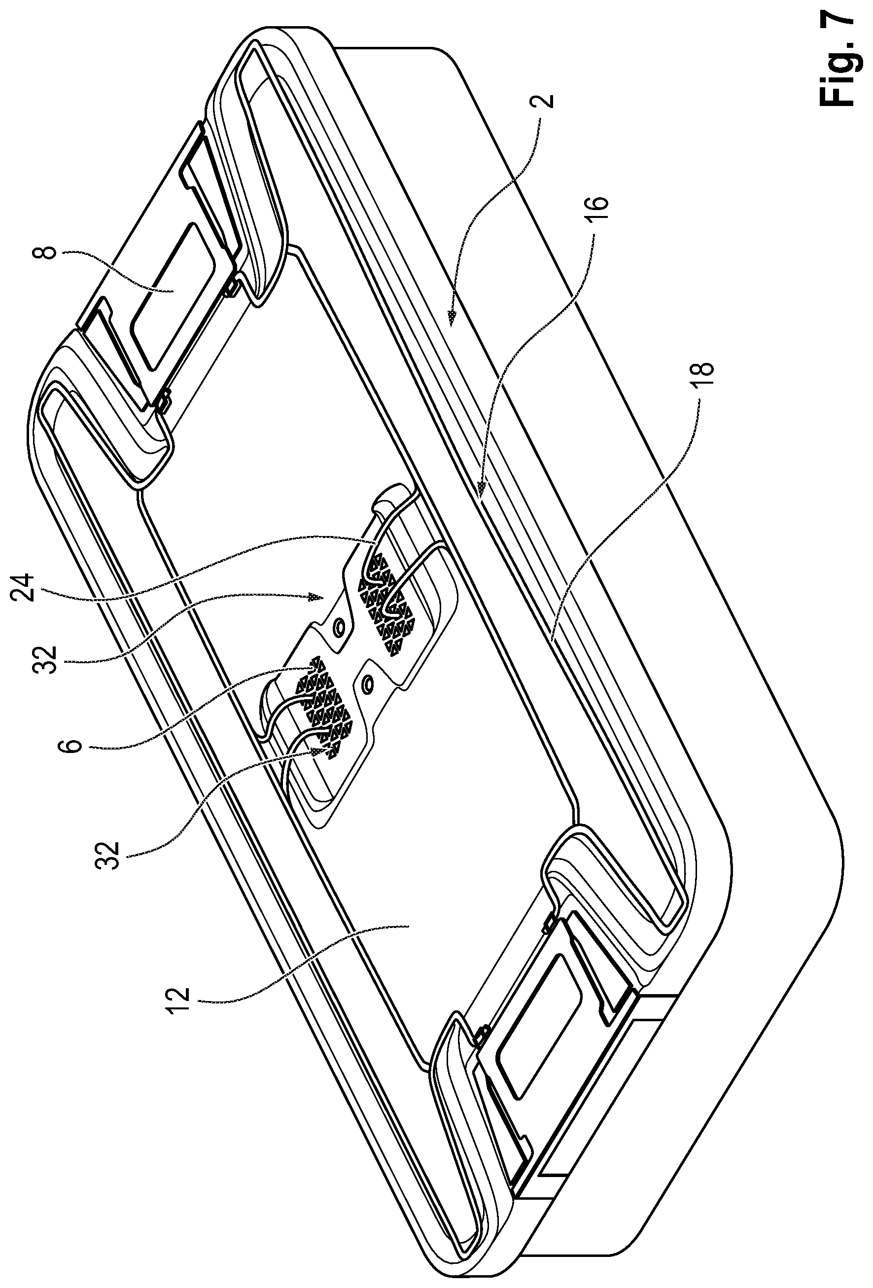 Patent US12377019 Figure 7 – Sterile container