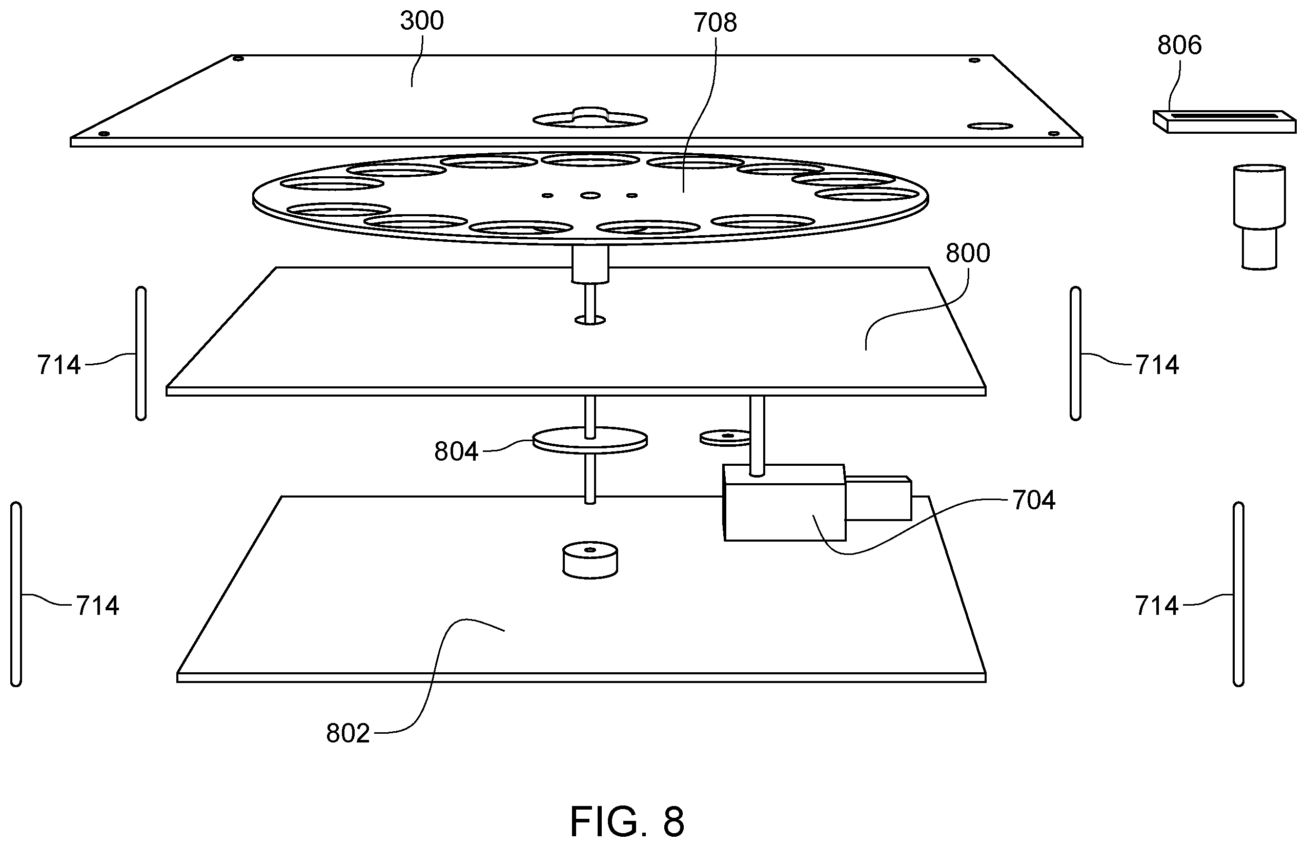 Patent US12377025 Figure 8 – Integrated device and system for remote medications management