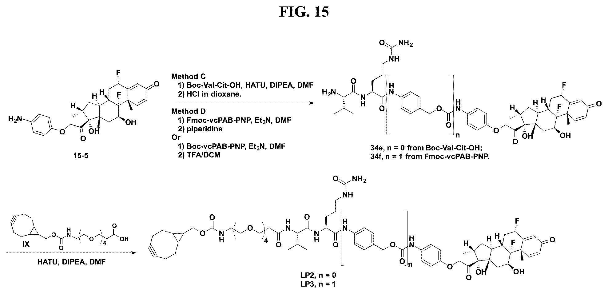 Patent US12377159 Figure 15 – Steroids and protein-conjugates thereof