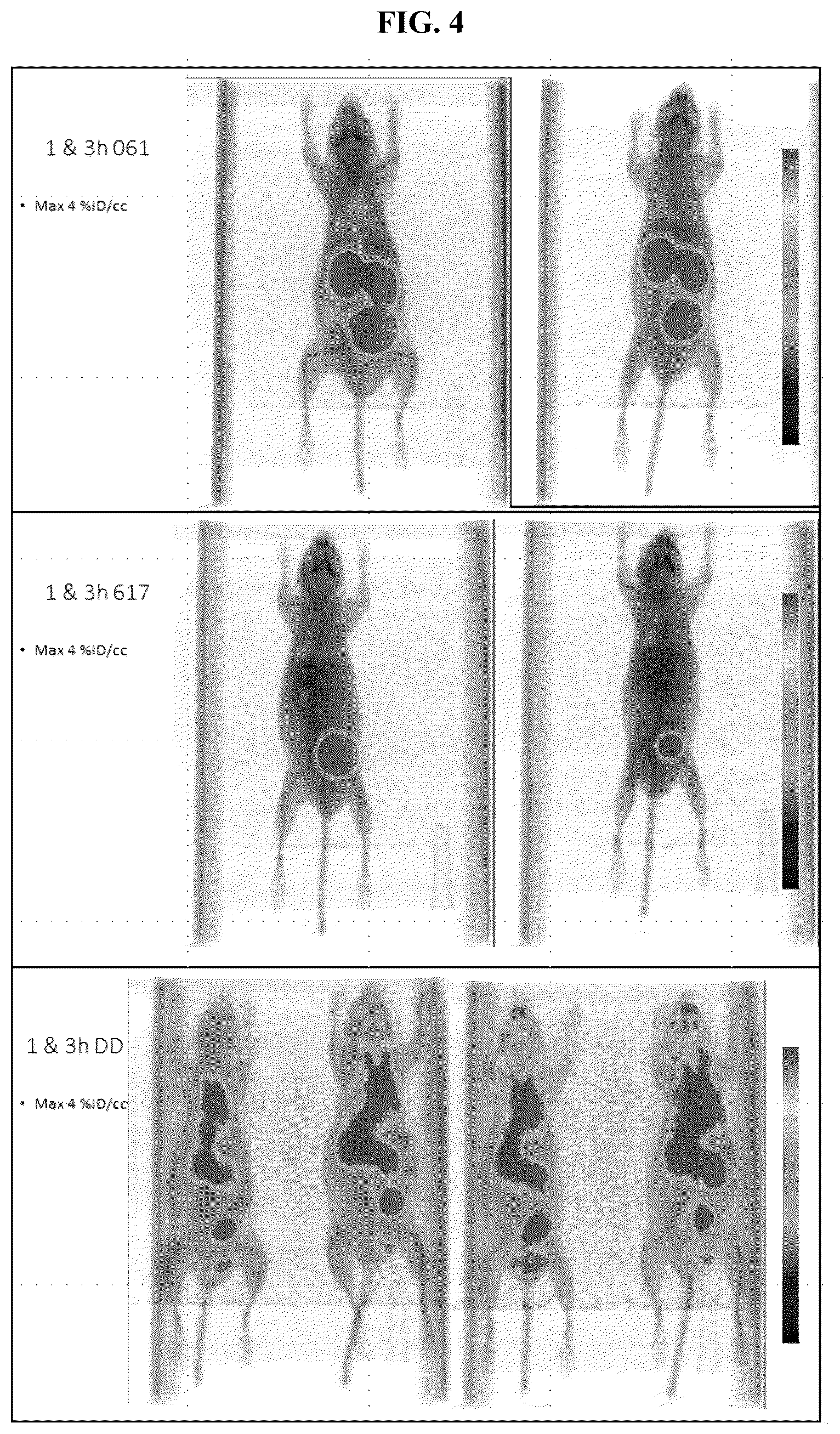 Patent US12377175 Figure 4 – Trifunctional constructs with tunable pharmacokinetics useful in imaging and anti-tumor therapies