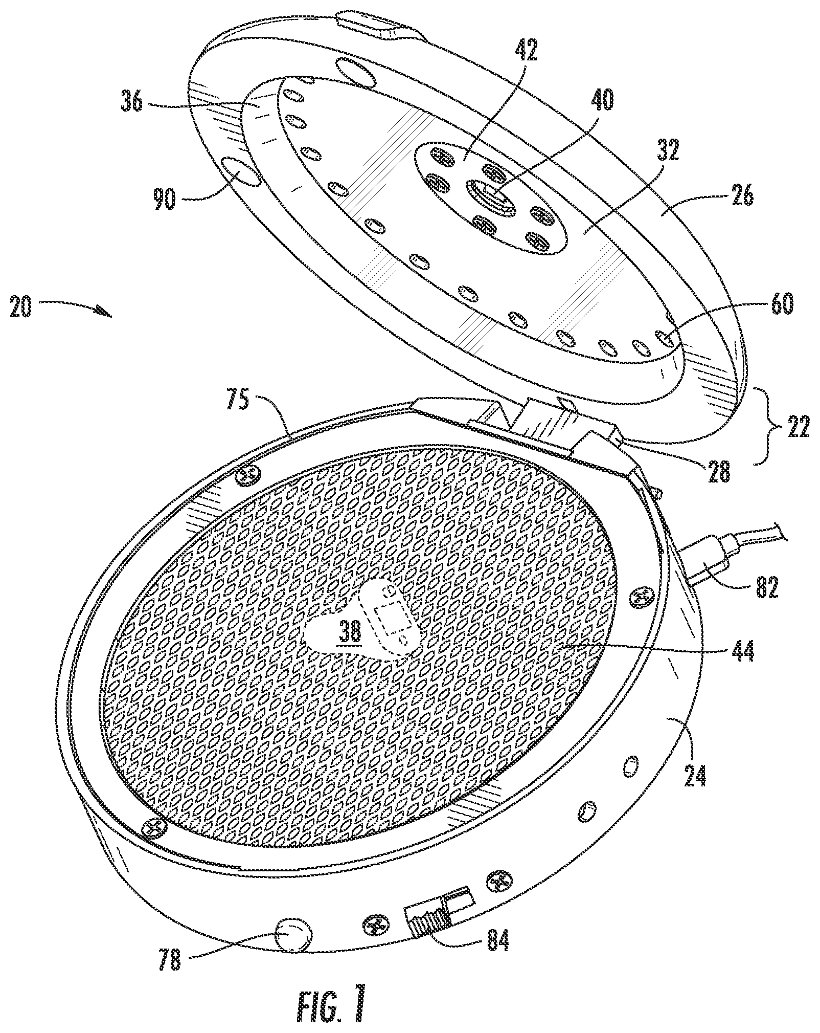 Patent US12377179 Figure 1 – UV disinfection device and method