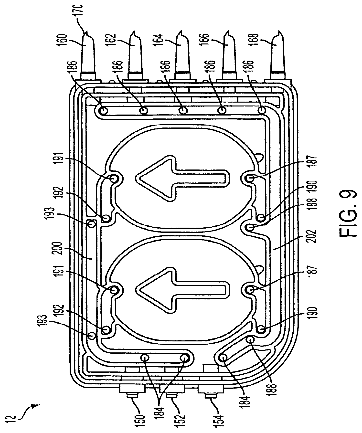 Patent US12377197 Figure 9 – Disposable components for fluid line autoconnect systems and methods