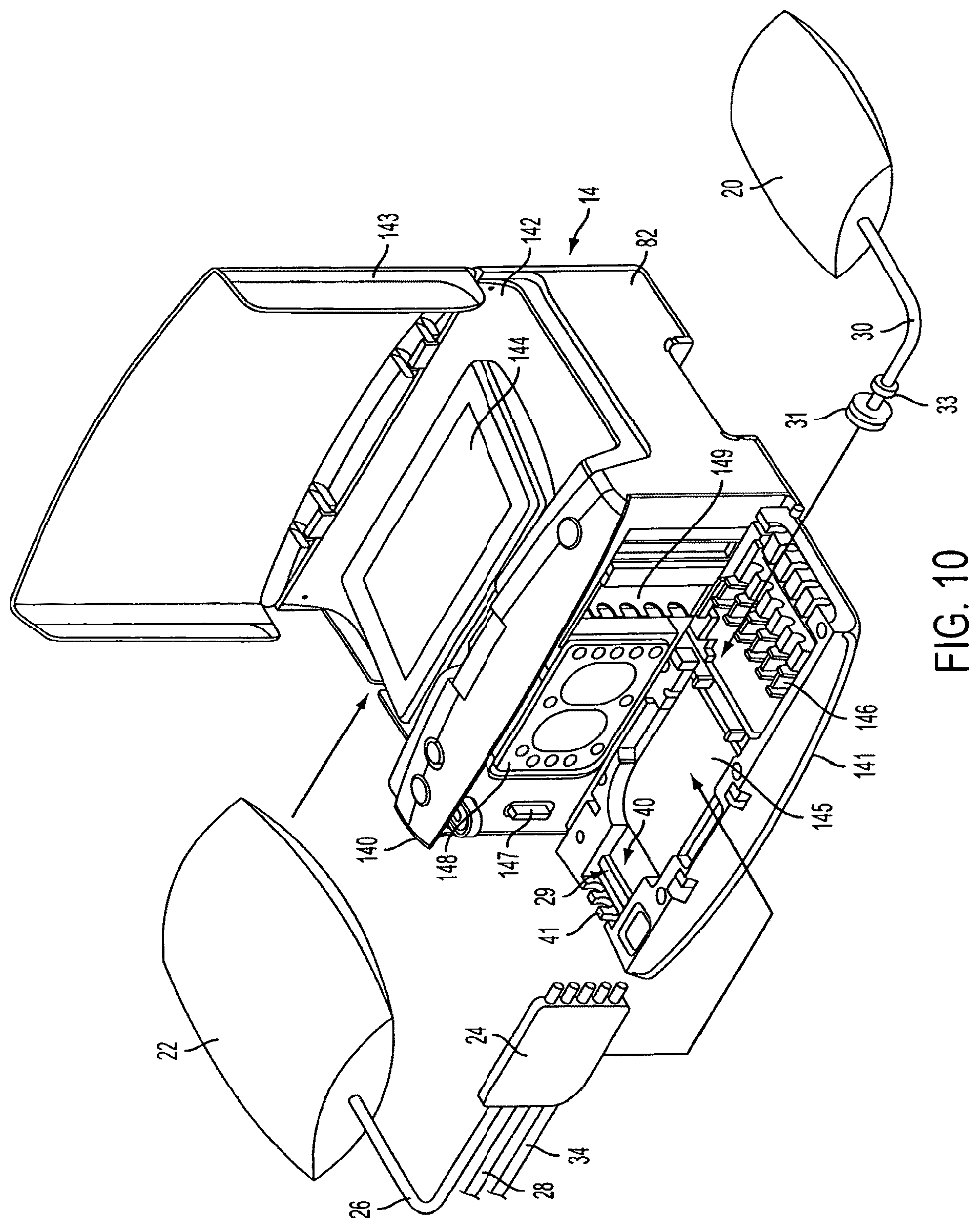 Patent US12377197 Figure 10 – Disposable components for fluid line autoconnect systems and methods