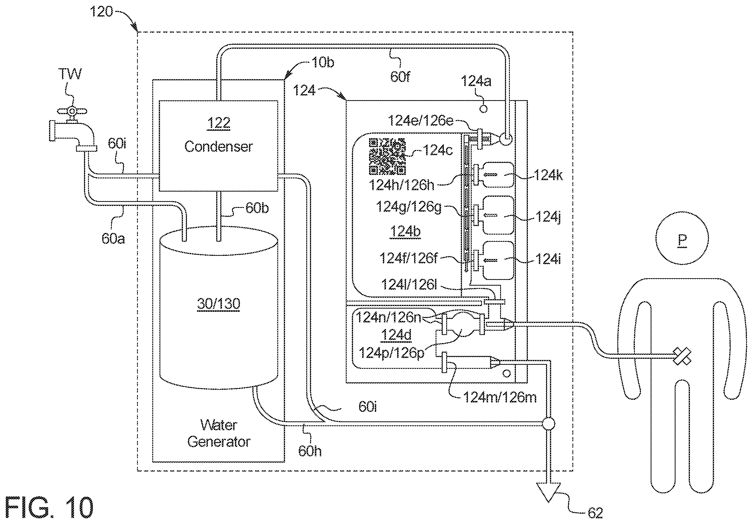 Patent US12377199 Figure 11 – Medical fluid therapy system and method employing distillation