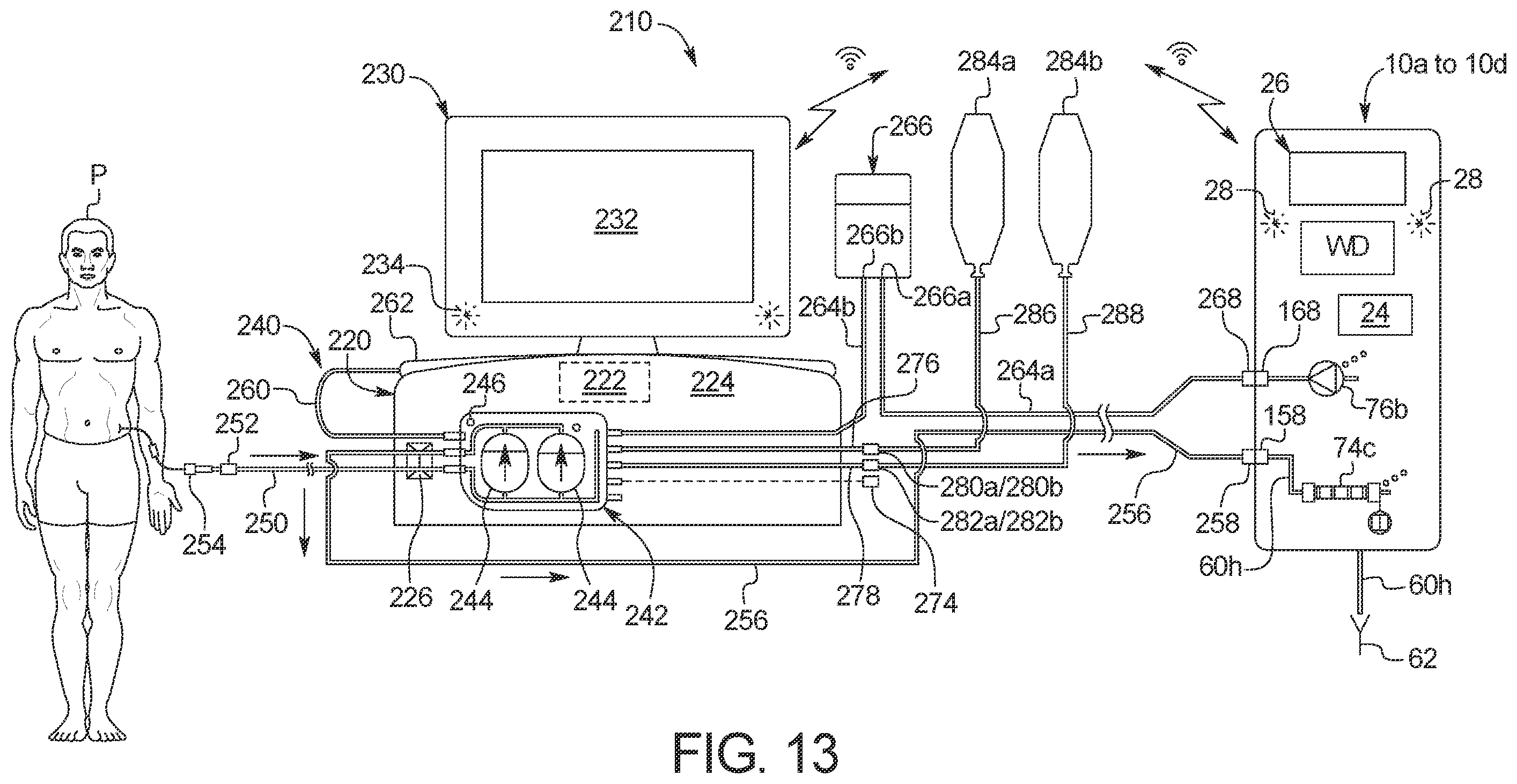 Patent US12377199 Figure 14 – Medical fluid therapy system and method employing distillation
