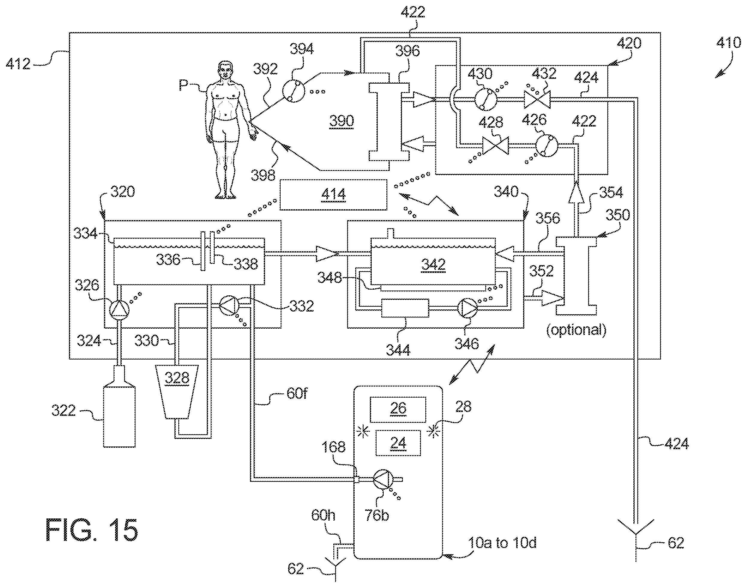 Patent US12377199 Figure 16 – Medical fluid therapy system and method employing distillation