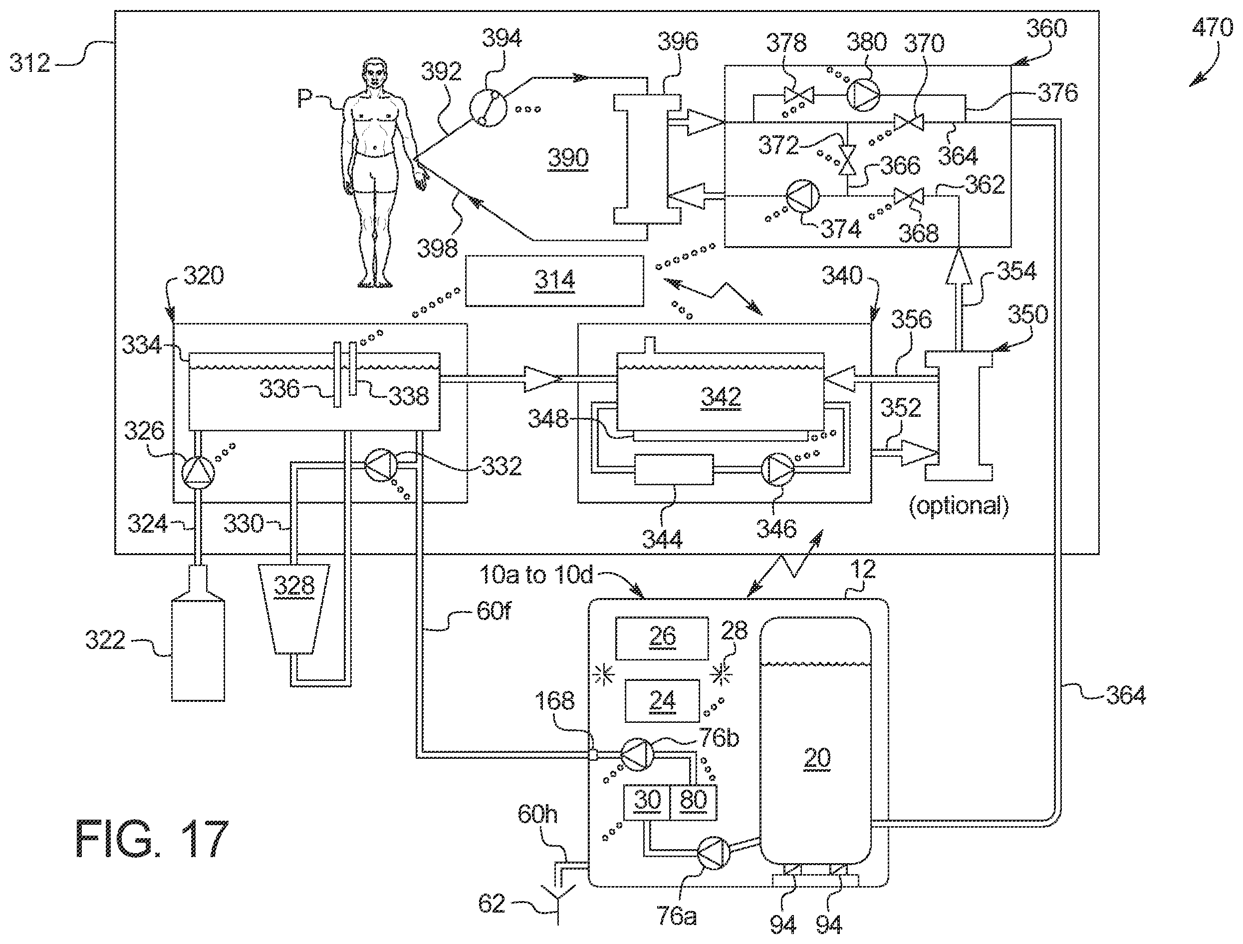 Patent US12377199 Figure 18 – Medical fluid therapy system and method employing distillation