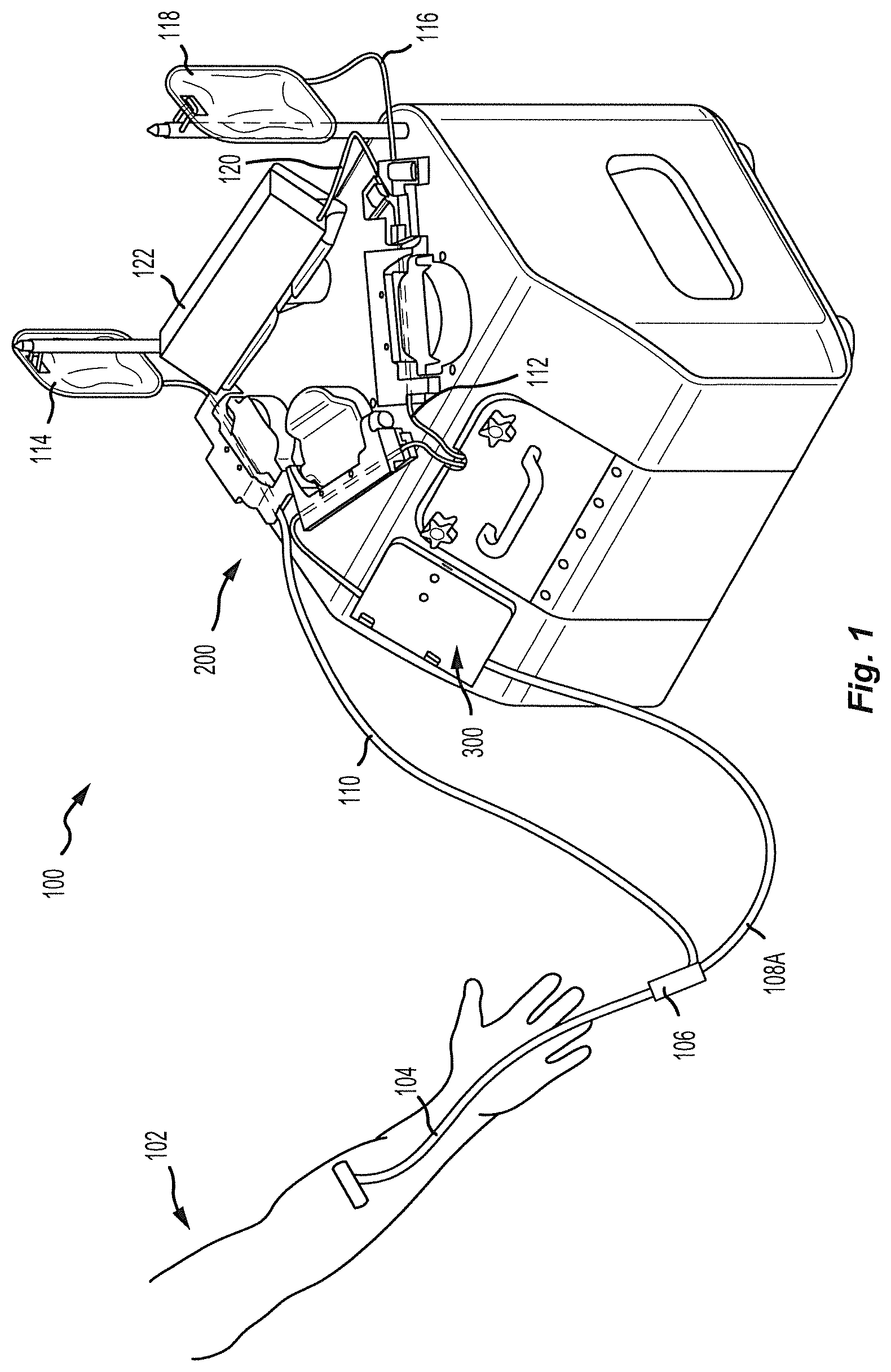 Patent US12377203 Figure 1 – Filler for an apheresis system