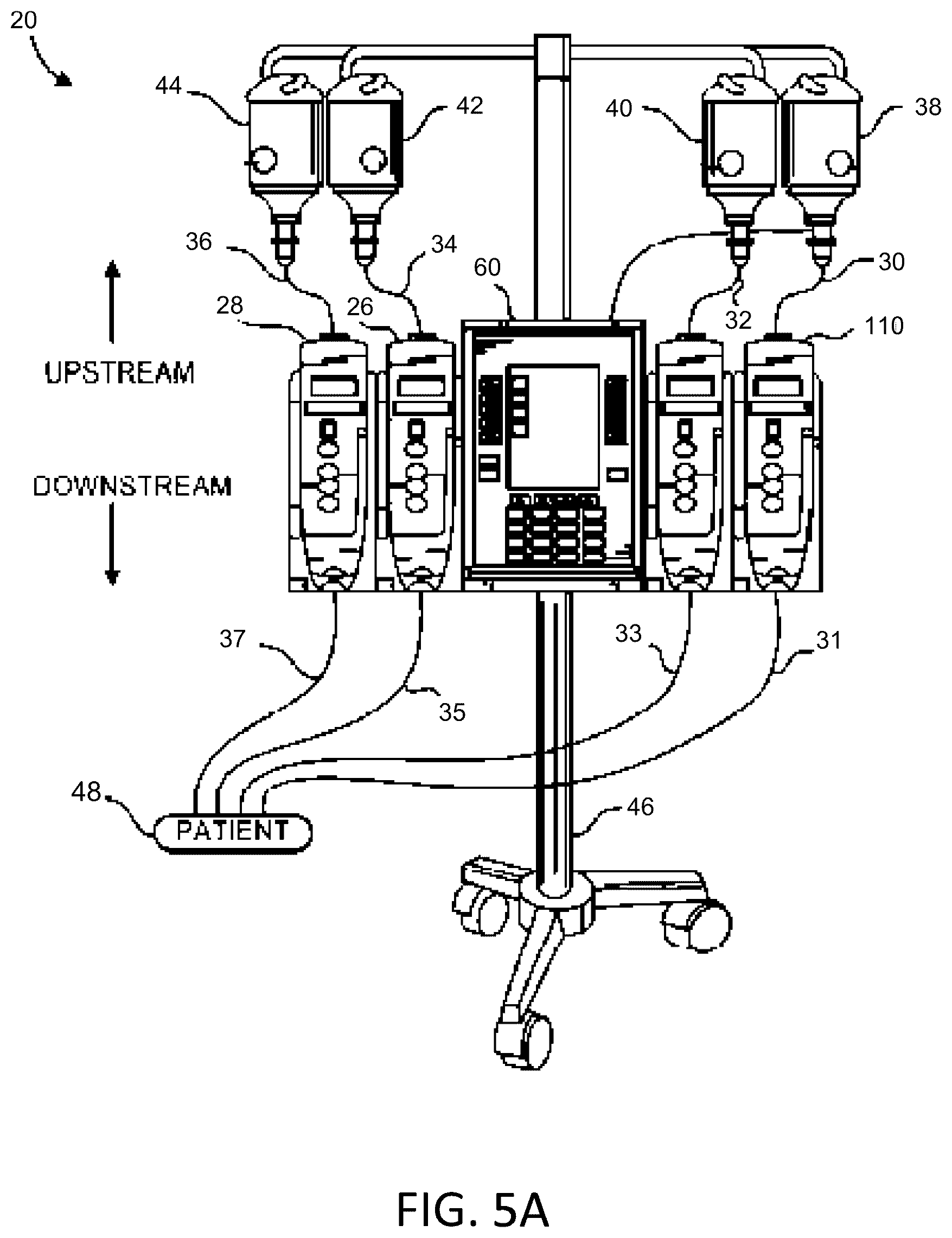 Patent US12377212 Figure 5 – Monitoring upstream flow characteristics for a pump
