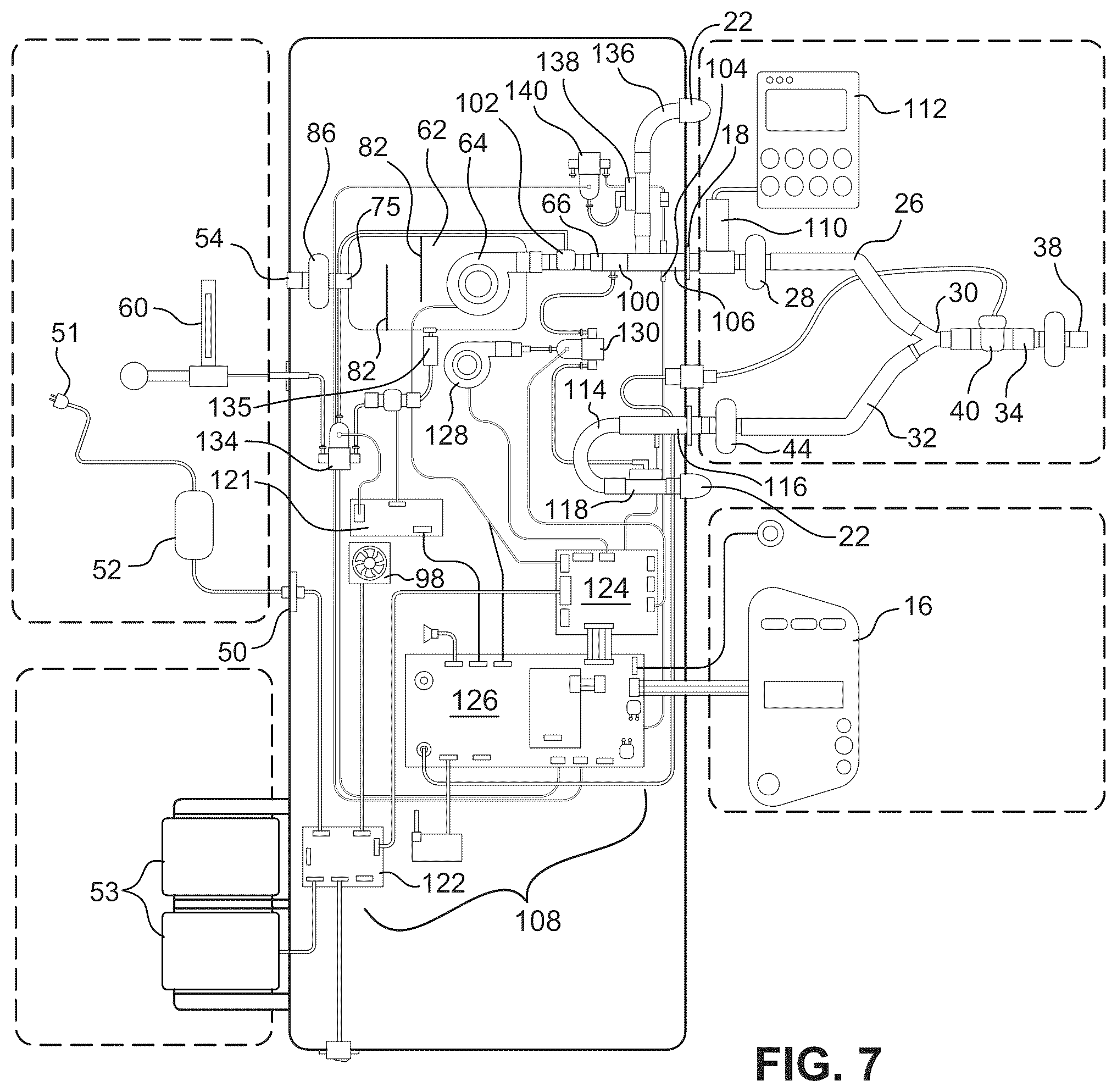 Patent US12377238 Figure 7 – Automated ventilator