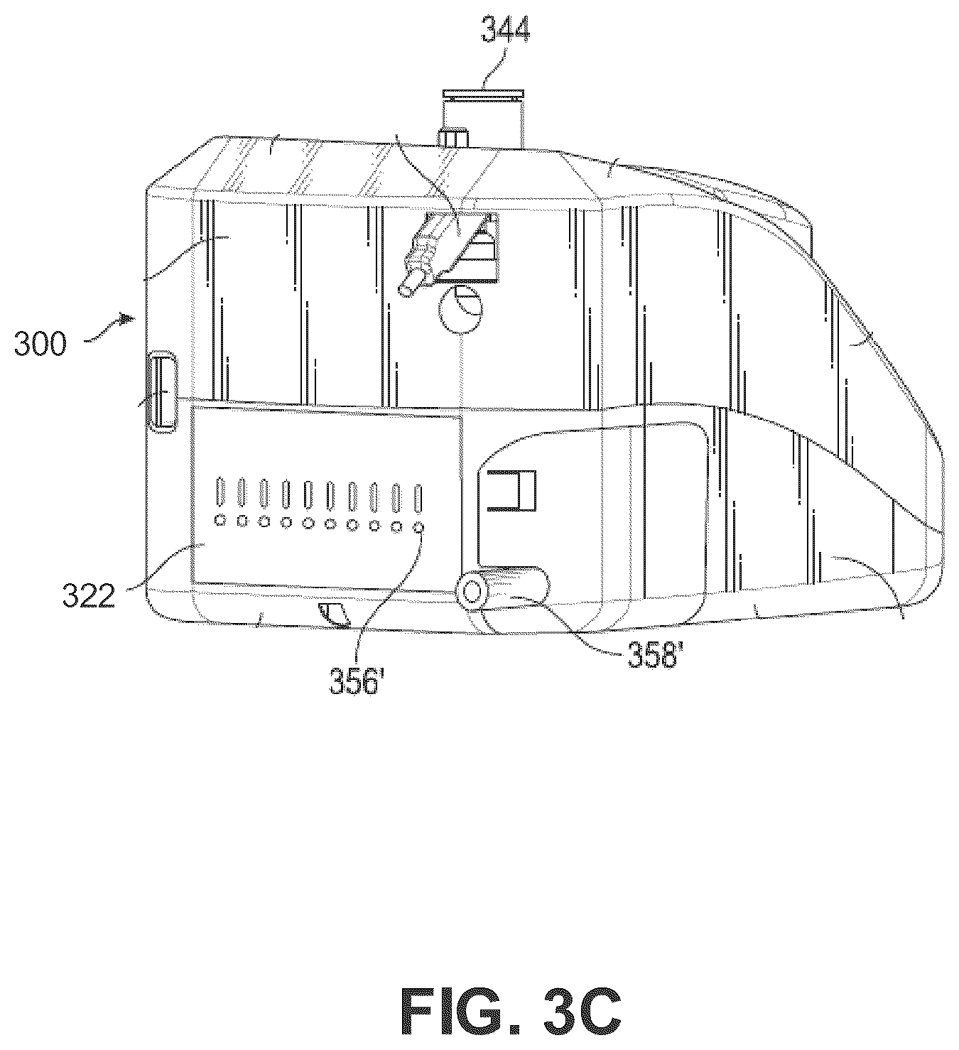 Patent US12377239 Figure 5 – Respiratory device for providing bubble CPAP