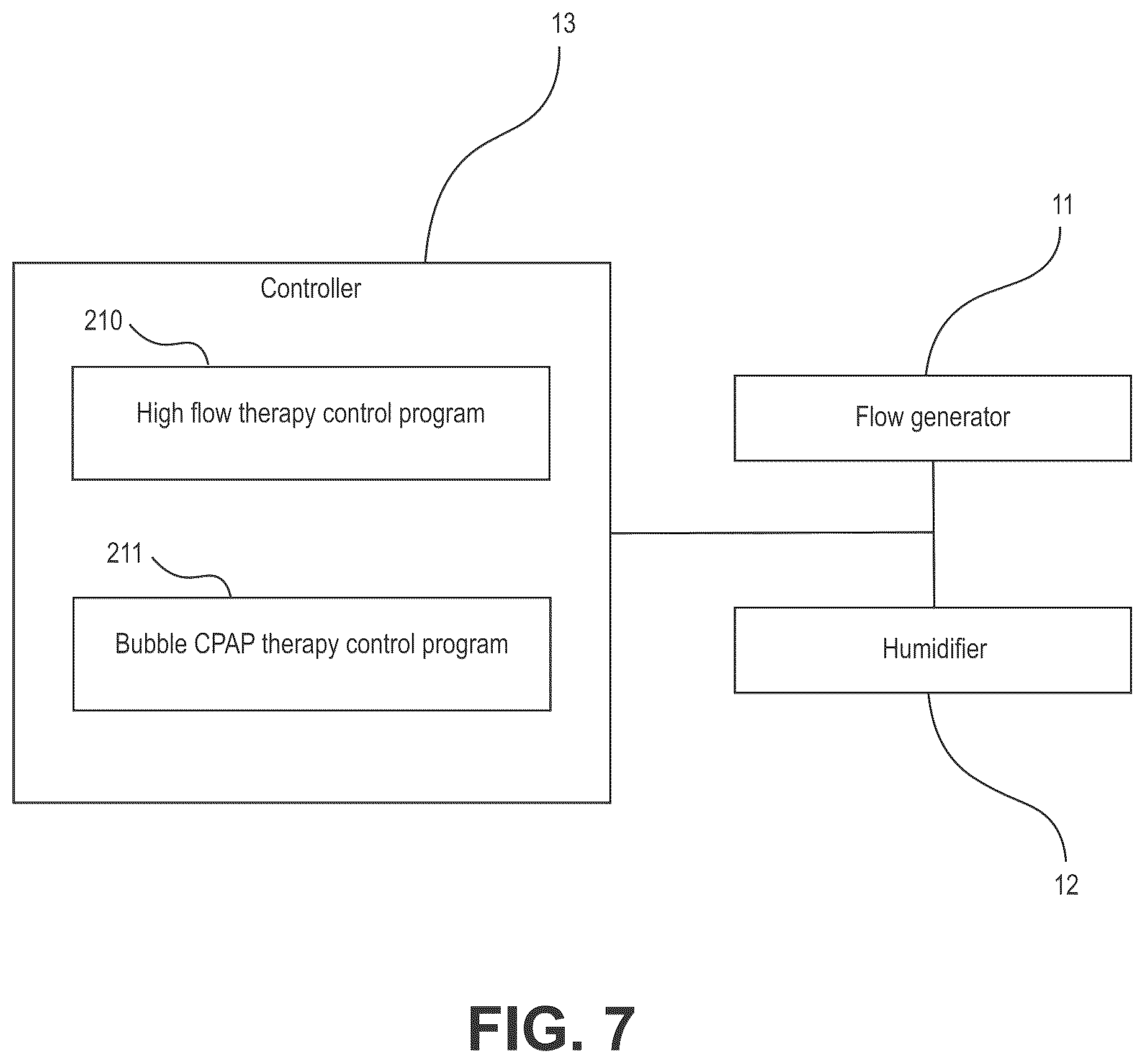 Patent US12377239 Figure 9 – Respiratory device for providing bubble CPAP