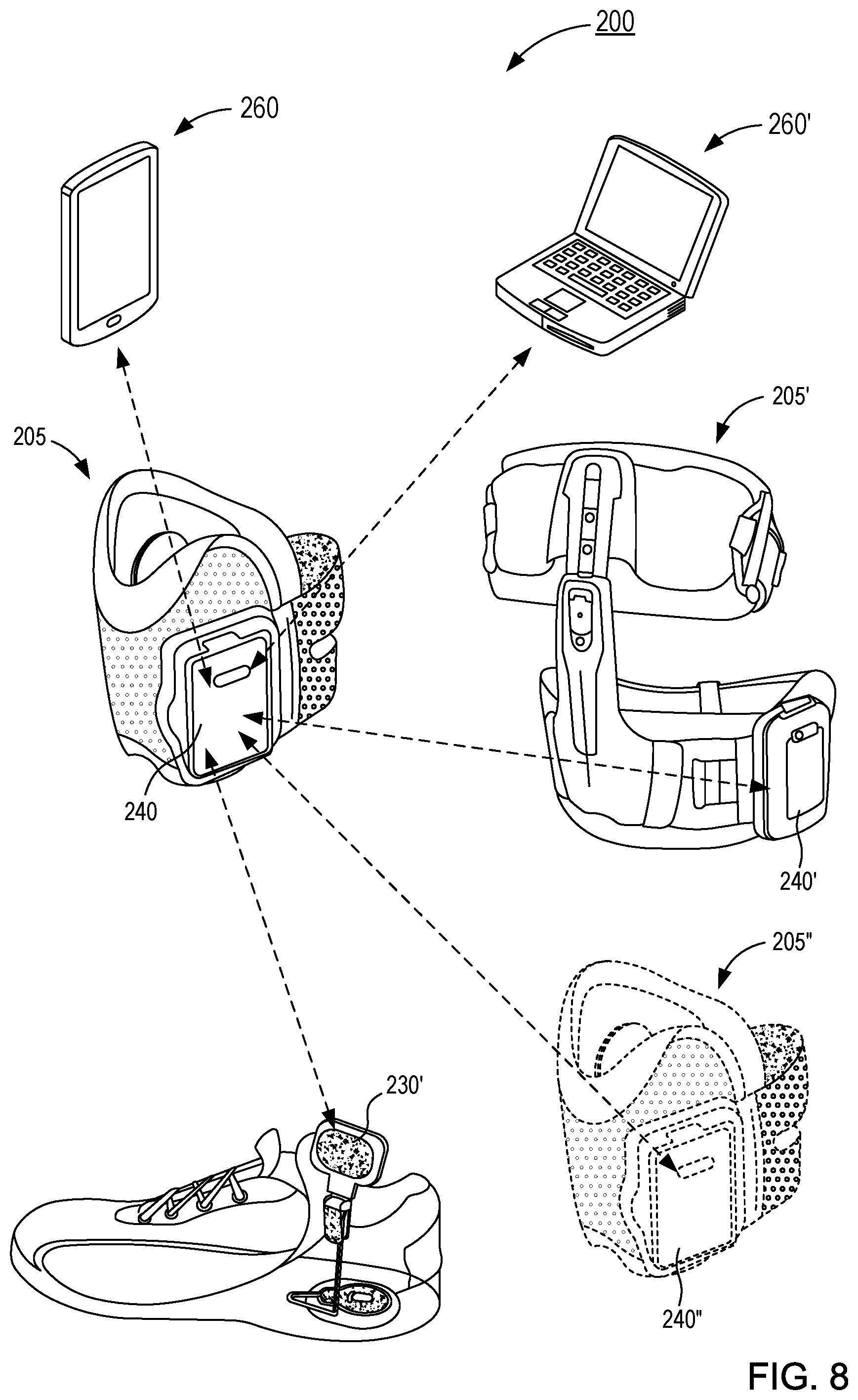 Patent US12377266 Figure 8 – Systems and apparatus for gait modulation and methods of use