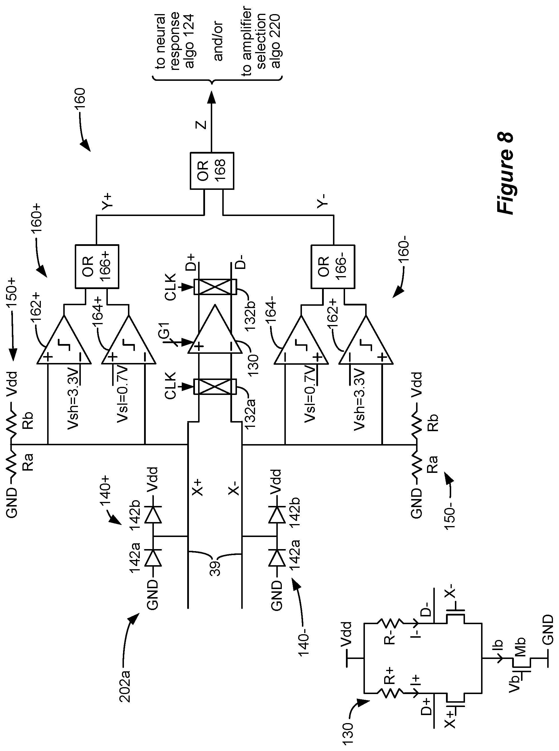 Patent US12377273 Figure 7 – Circuitry to assist with neural sensing in an implantable stimulator device in the presence of stimulation artifacts