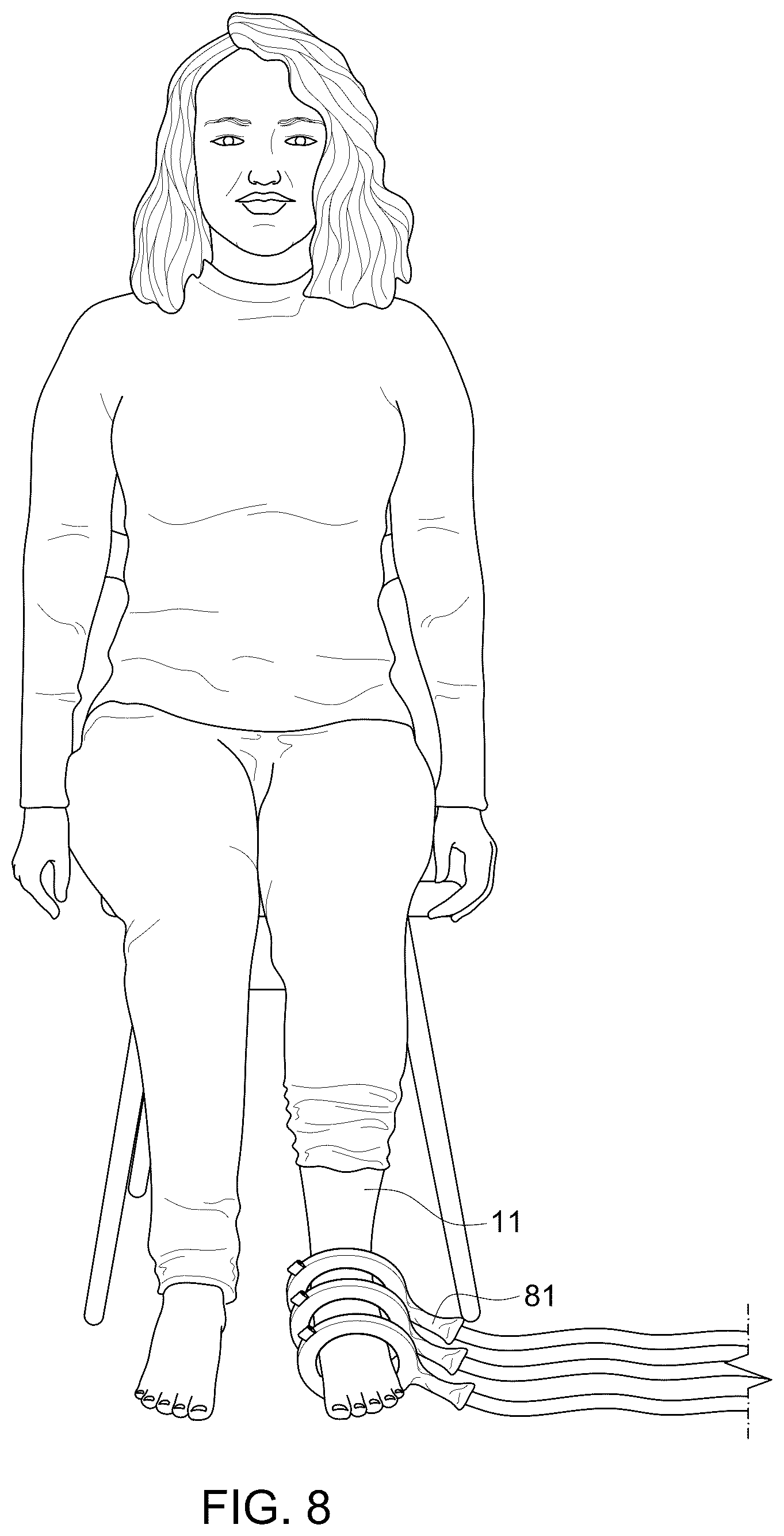 Patent US12377281 Figure 8 – Magnetic pulse therapy device (MPTD) for the treatment of pain