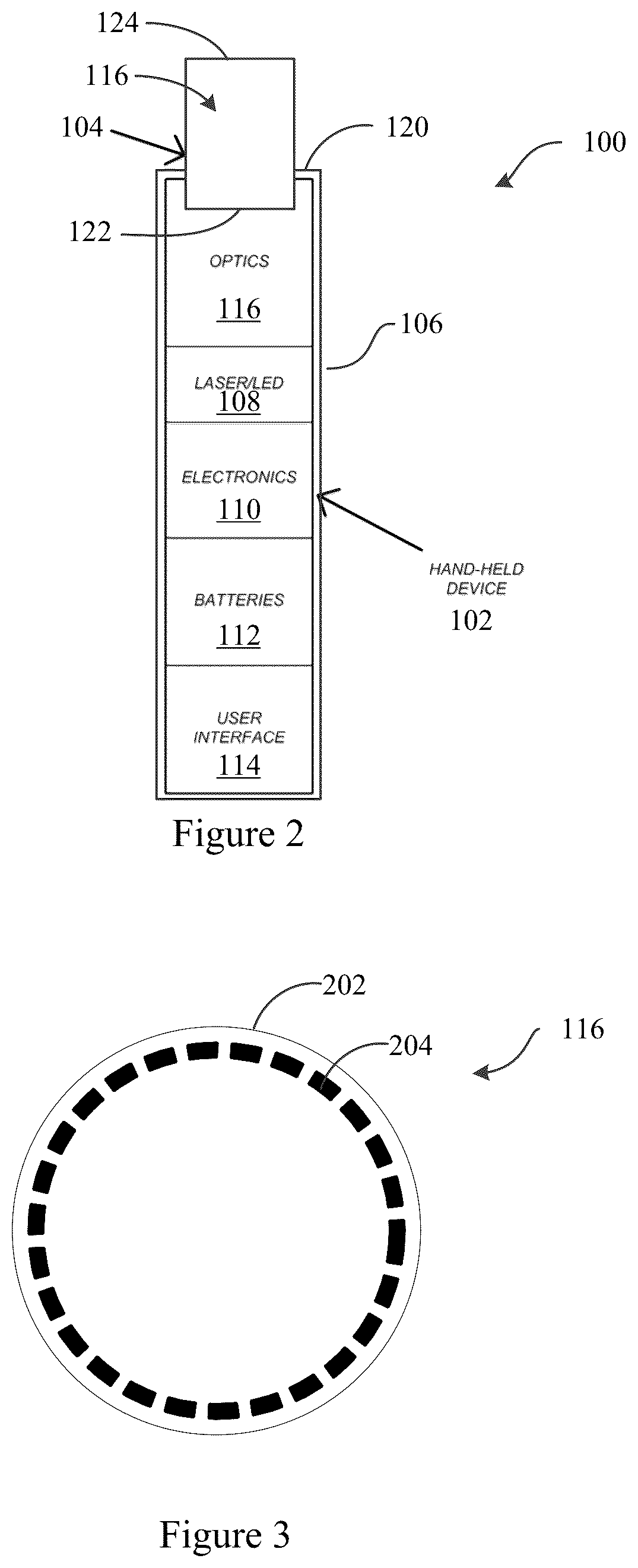 Patent US12377285 Figure 2 – Method and apparatus for cyclo-scanner using surface emitting lasers or LEDs